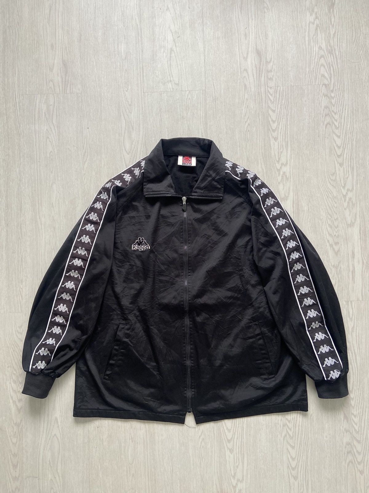 Kappa × Vintage Vintage 1990’s Kappa Big Logo Sidetape Jacket Size US L / EU 52-54 / 3 - 1 Thumbnail