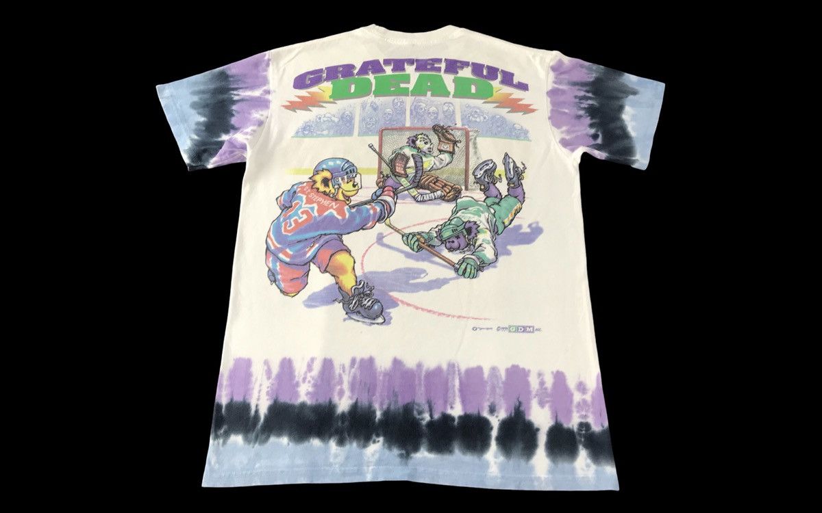 Grateful Dead 90s Liquid Blue The Grateful Dead Steal Your Faceoff Tie Dye Size US M / EU 48-50 / 2 - 2 Thumbnail