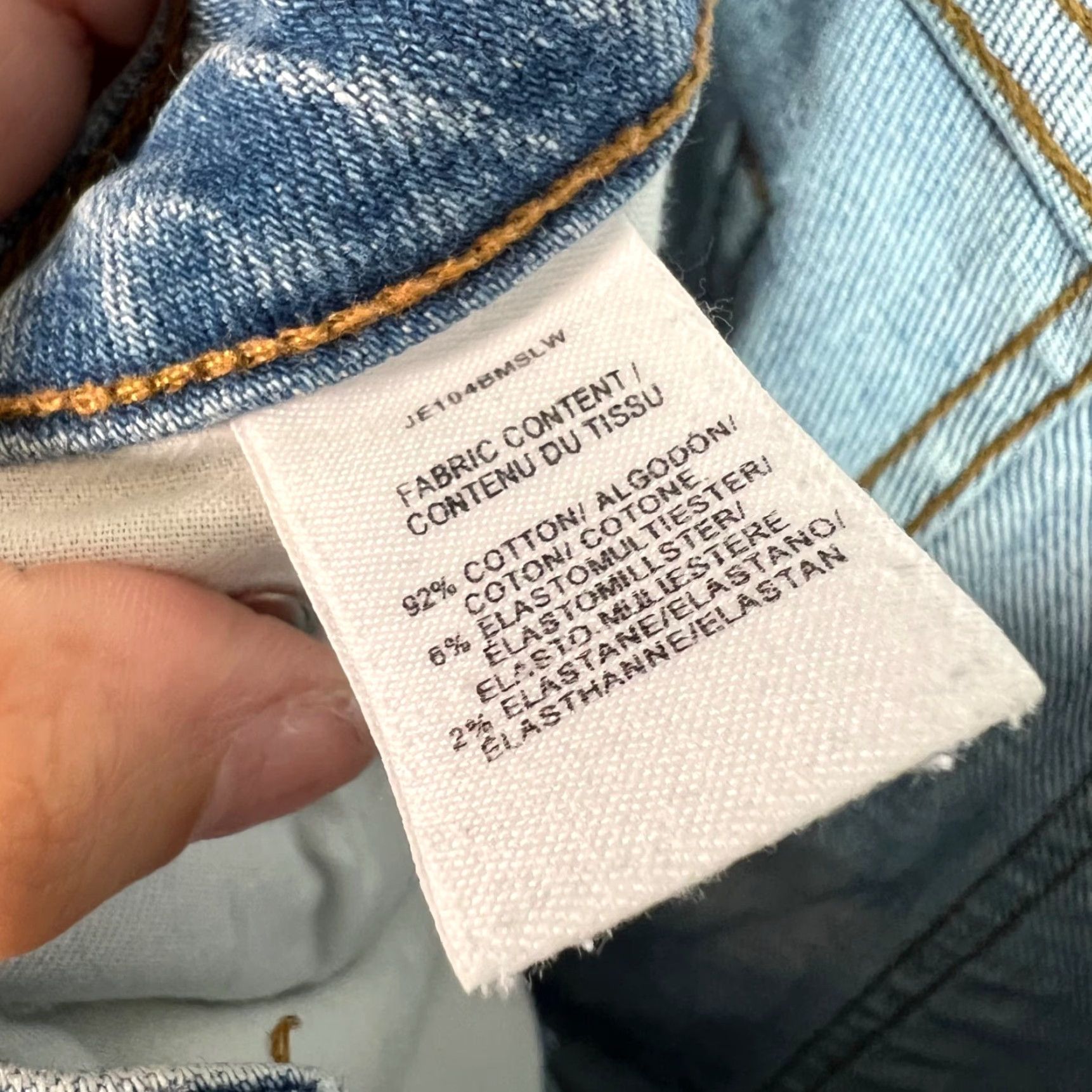 Vintage Derek Lam Womens Jeans Size 26 Tapered Leg Frayed Hem Blue Denim Size 26" / US 2 / IT 38 - 4 Thumbnail