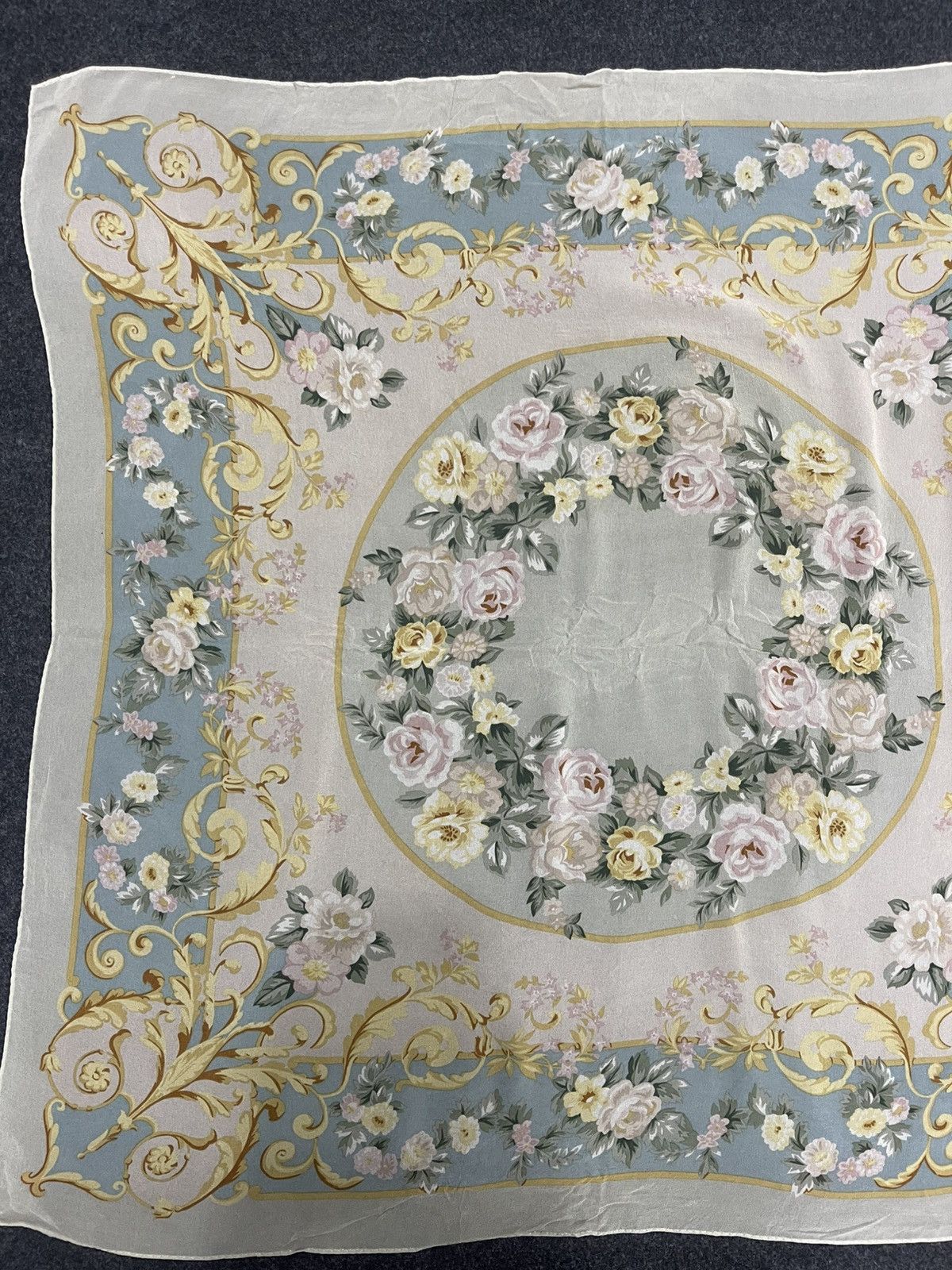 Polo Ralph Lauren Vintage Polo Ralph Lauren Crest Logo Silk Square Scarf Size ONE SIZE - 2 Thumbnail
