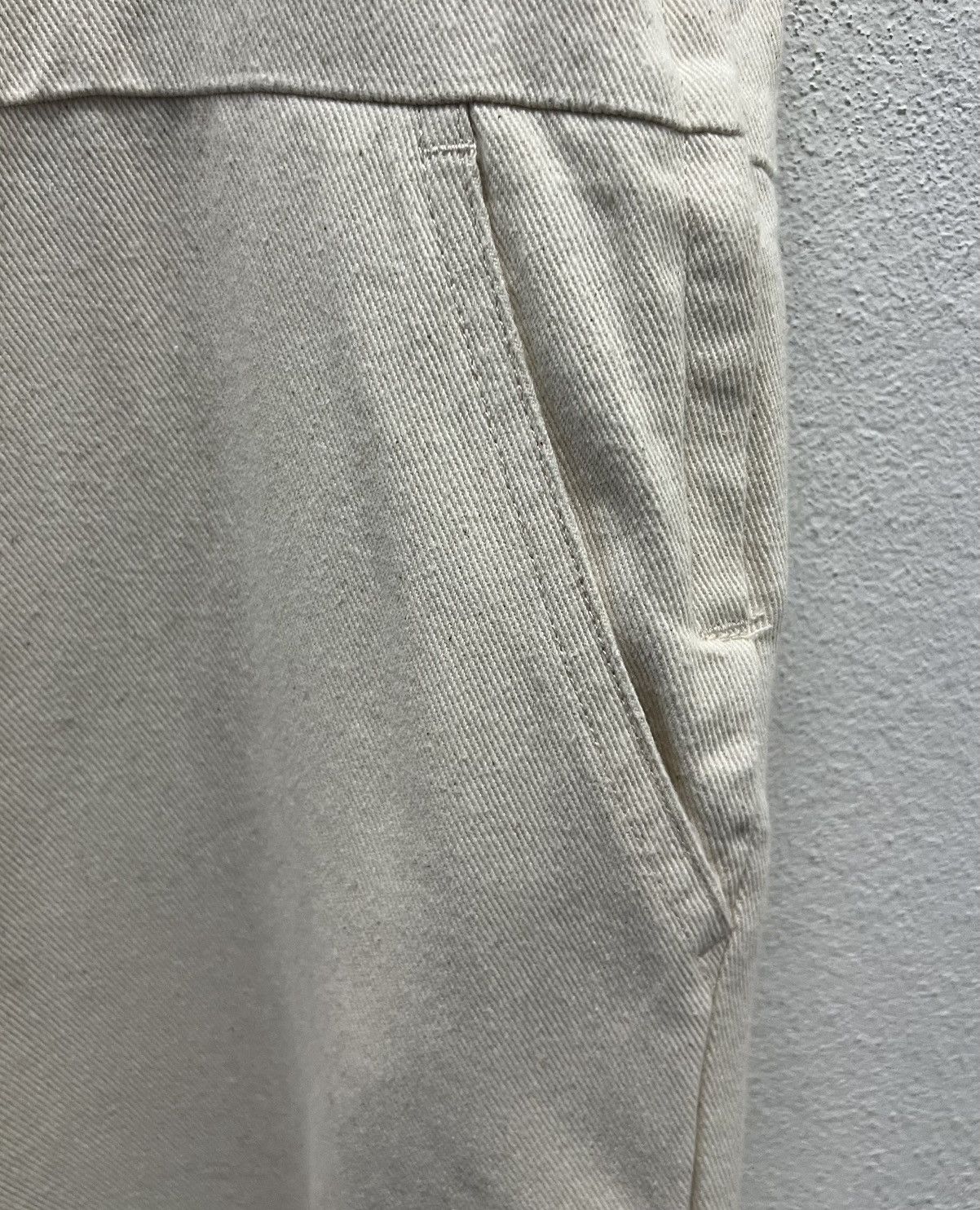 Vintage CHIP CLIP Beige Cotton Overalls – Women’s Size L Size US 37 - 10 Thumbnail