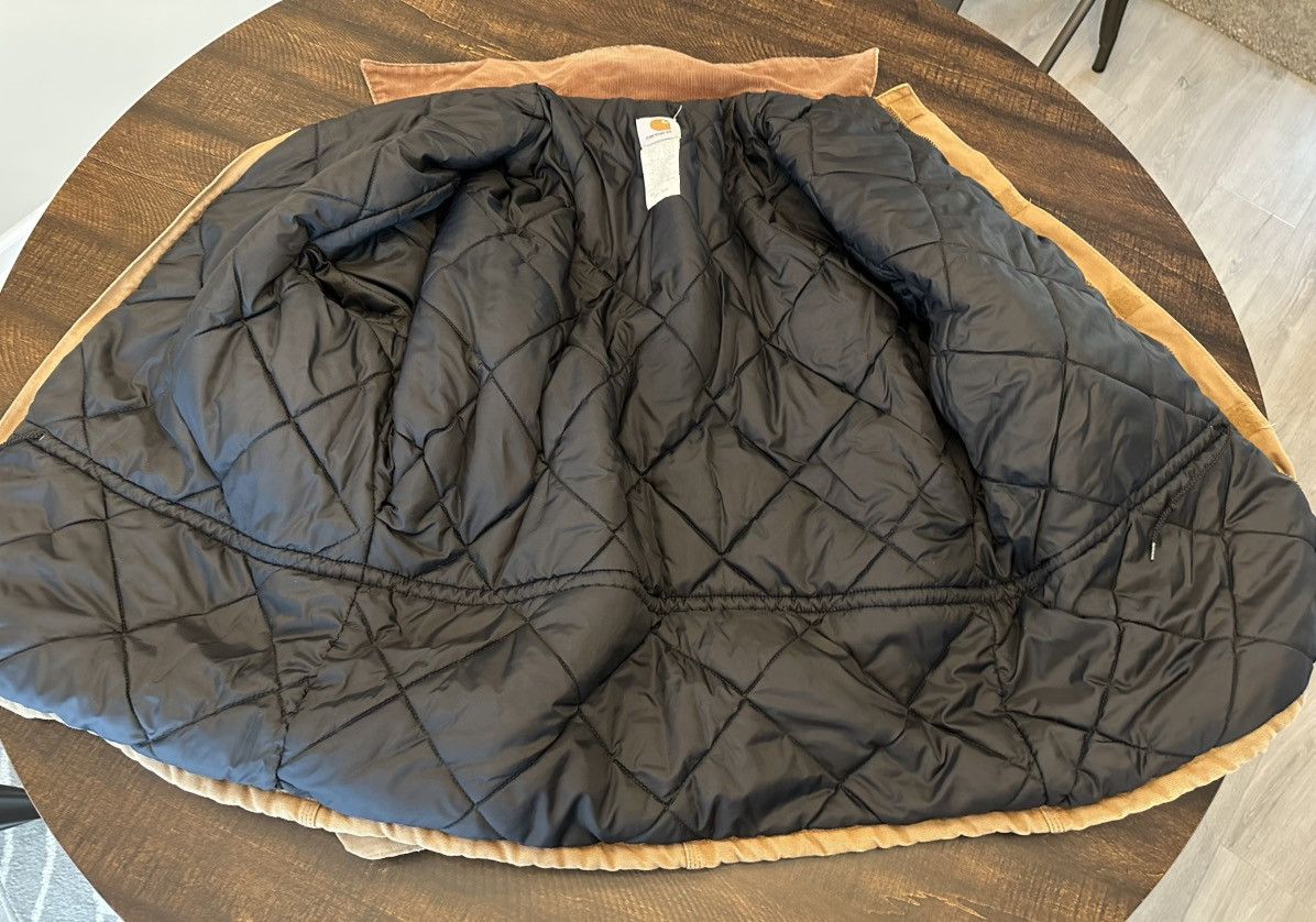 Carhartt Vtg CARHARTT C03 BRN Quilted Duck Canvas Chore Jacket USA-50 Size US XXL / EU 58 / 5 - 2 Thumbnail