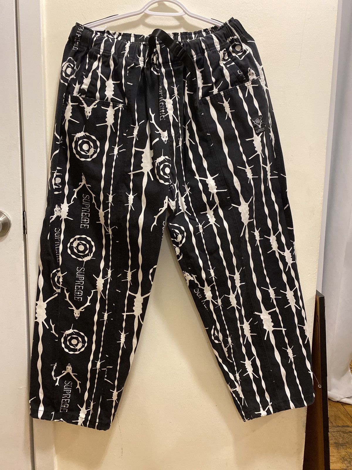 Supreme Supreme barbed wire fleece with pants Size US M / EU 48-50 / 2 - 2 Thumbnail