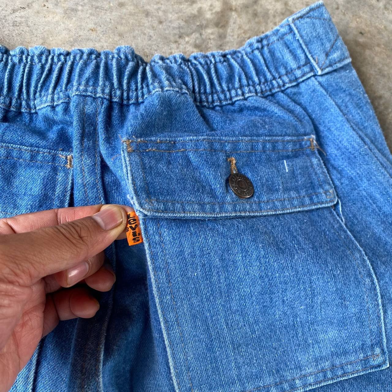 Levi's Vintage Clothing RARE 70S LEVIS 648 FLARE DENIM ORANGE TAG ZIP TALON Size US 29 - 11 Thumbnail