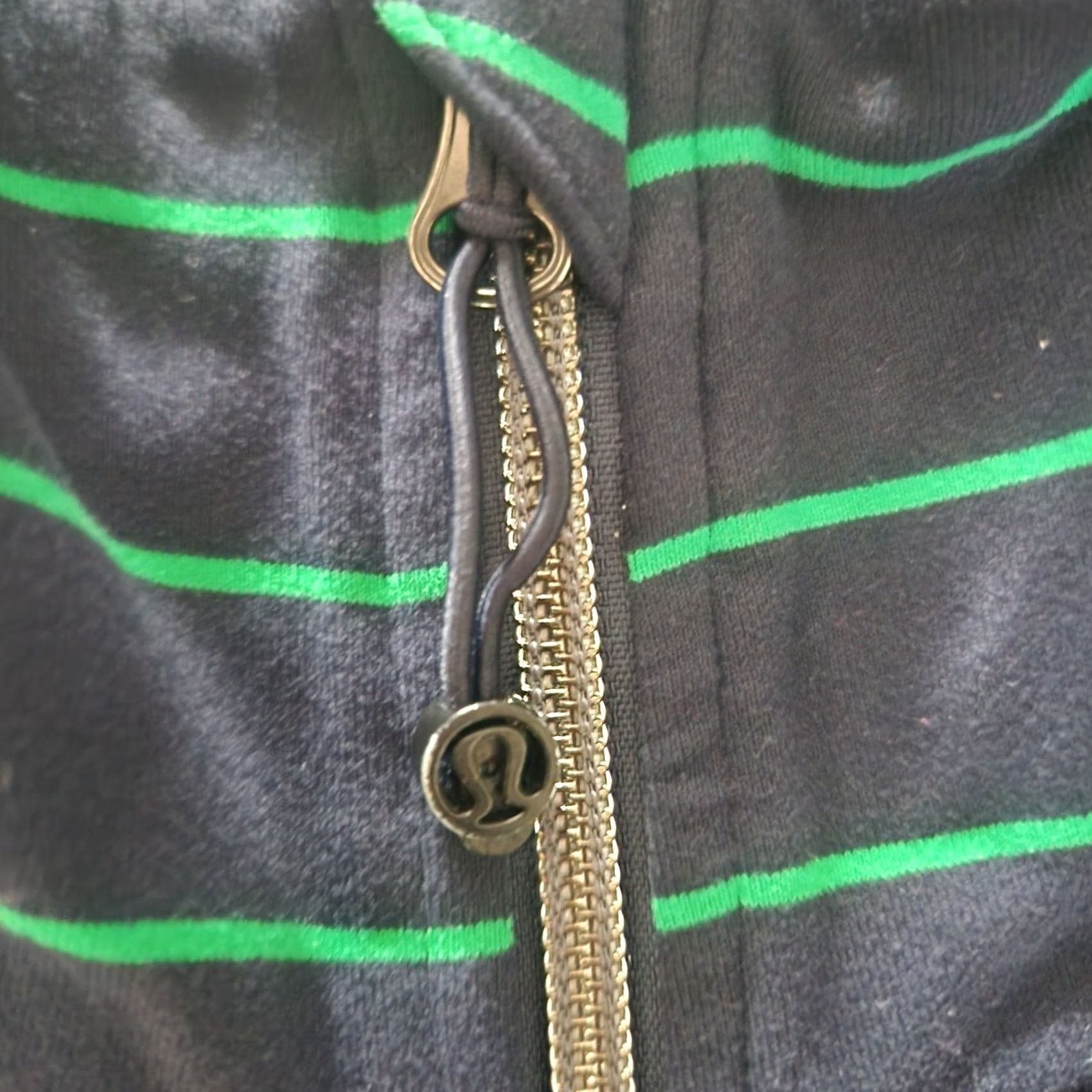 Lululemon Lululemon Asana Jacket Womens 10 Zip Mock Neck Blue Green Striped Athletic - Vintage Size L / US 10 / IT 46 - 7 Thumbnail