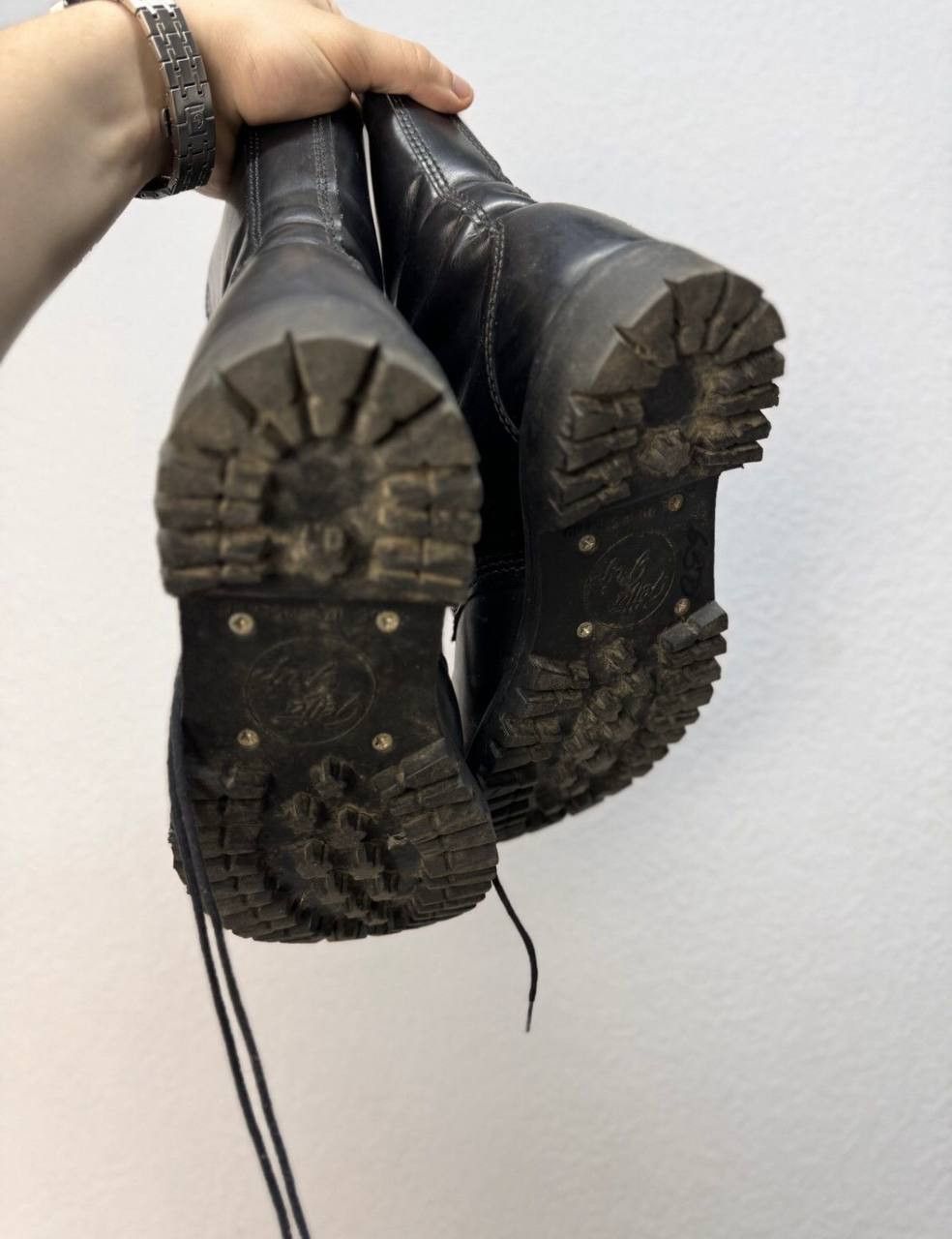 Vintage Leather Platform Punk Boots Undercover Flame Rare Opium Size US 7 / EU 40 - 5 Thumbnail