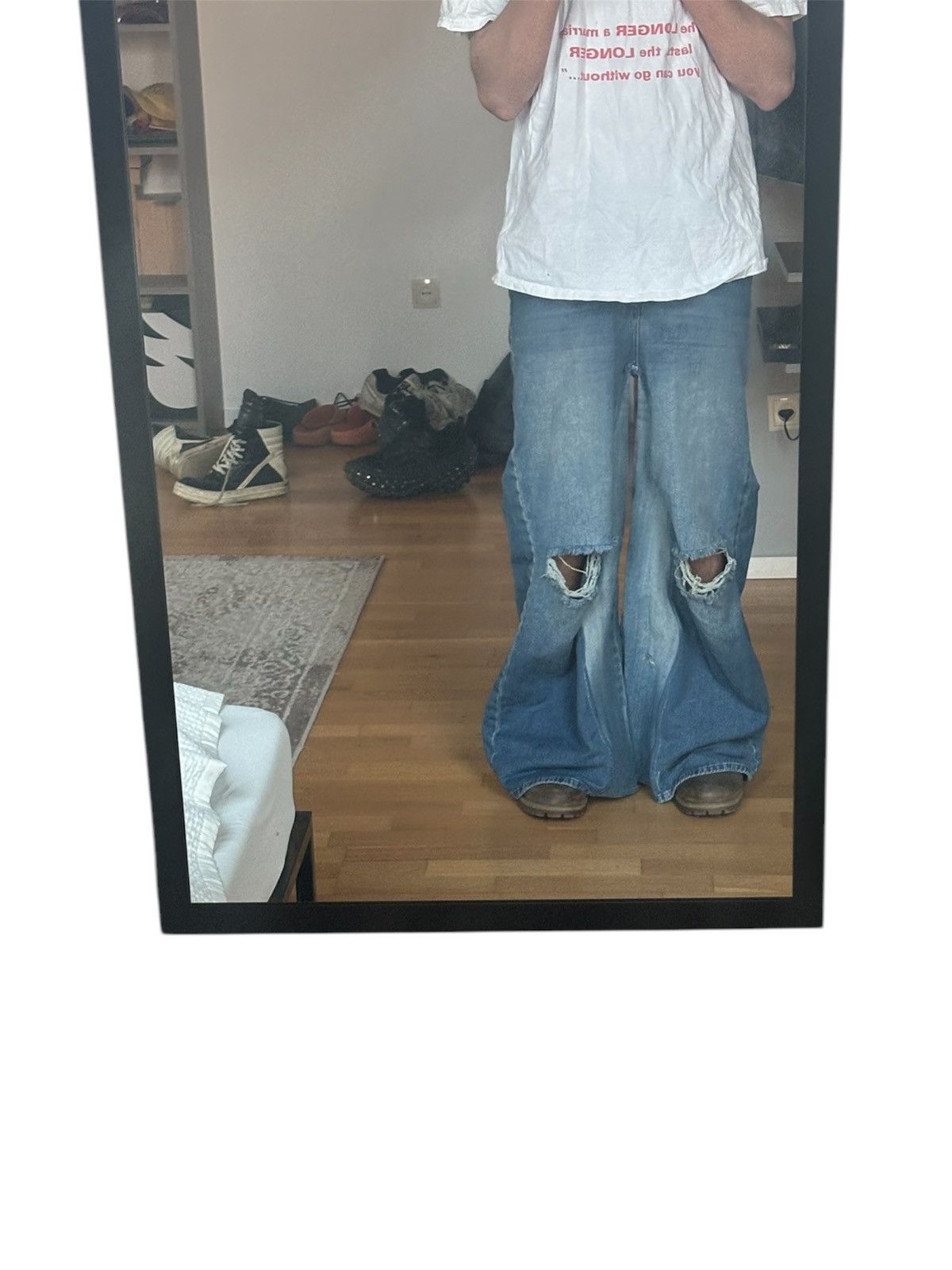 Japanese Brand × Tornado Mart × Vintage Custom distressed baggy flared japanese denim Size 30" / US 8 / IT 44 - 2 Thumbnail