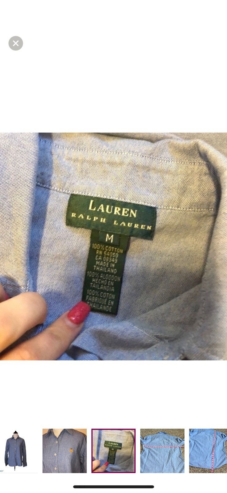 Lauren Ralph Lauren Lauren Ralph Lauren medium button down blouse Size M / US 6-8 / IT 42-44 - 3 Thumbnail