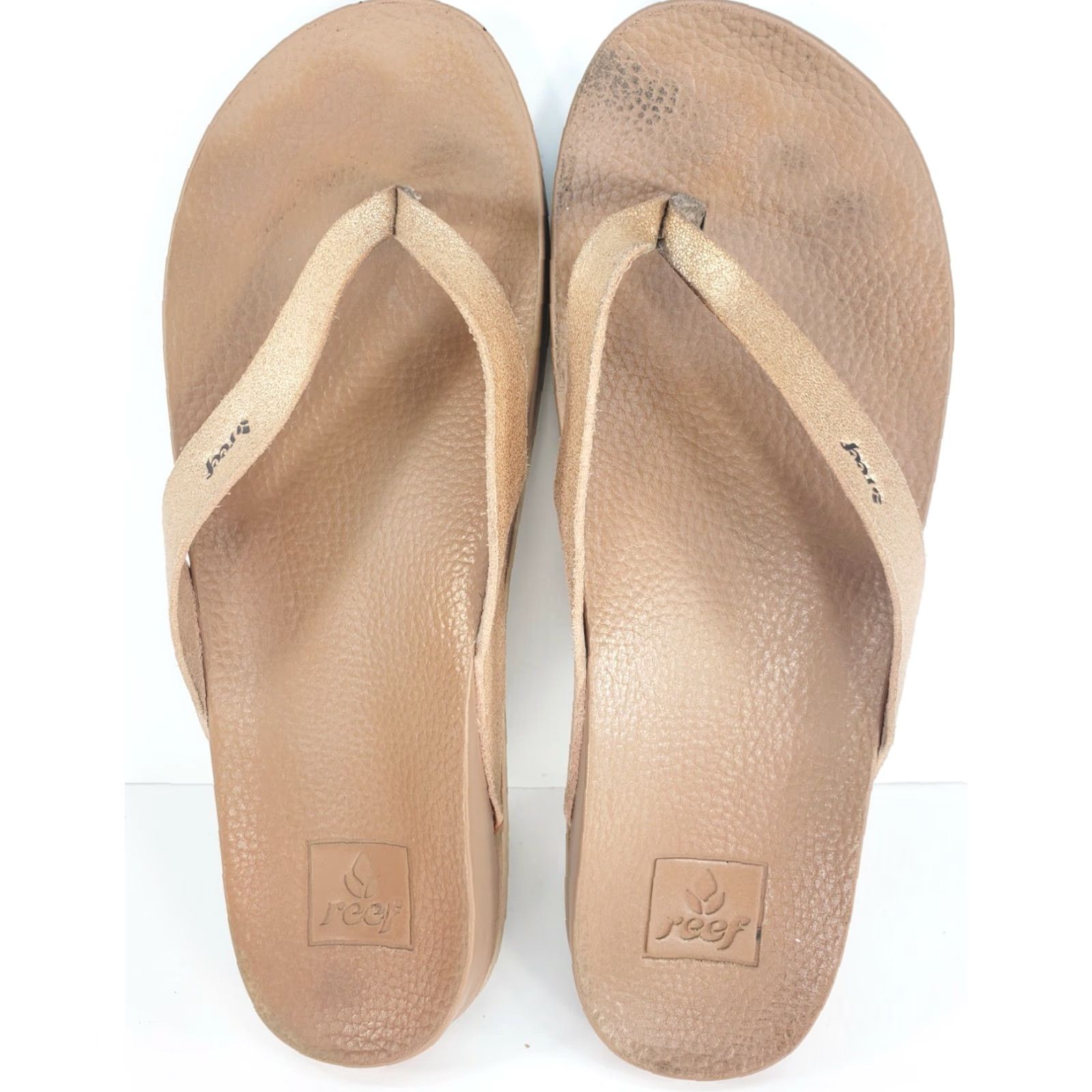 REEF Reef Women's Cushion Bounce Court Vegan Flip Flop Rose Gold Vegan Leather Size 7 Size US 7 / IT 37 - 6 Thumbnail
