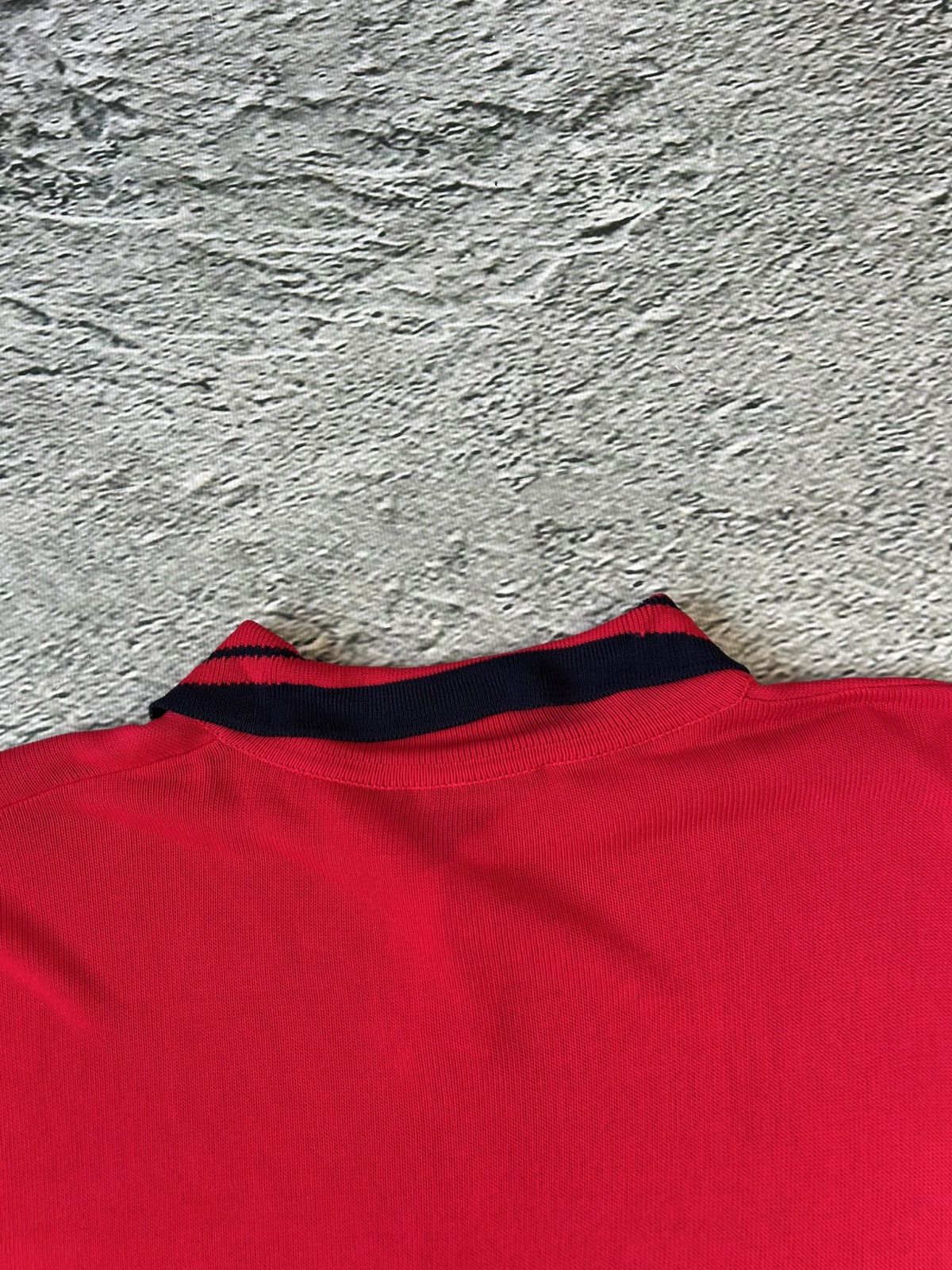 Versace × Vintage Gianni Versace mesh polo t-shirt red vintage Size US M / EU 48-50 / 2 - 8 Thumbnail