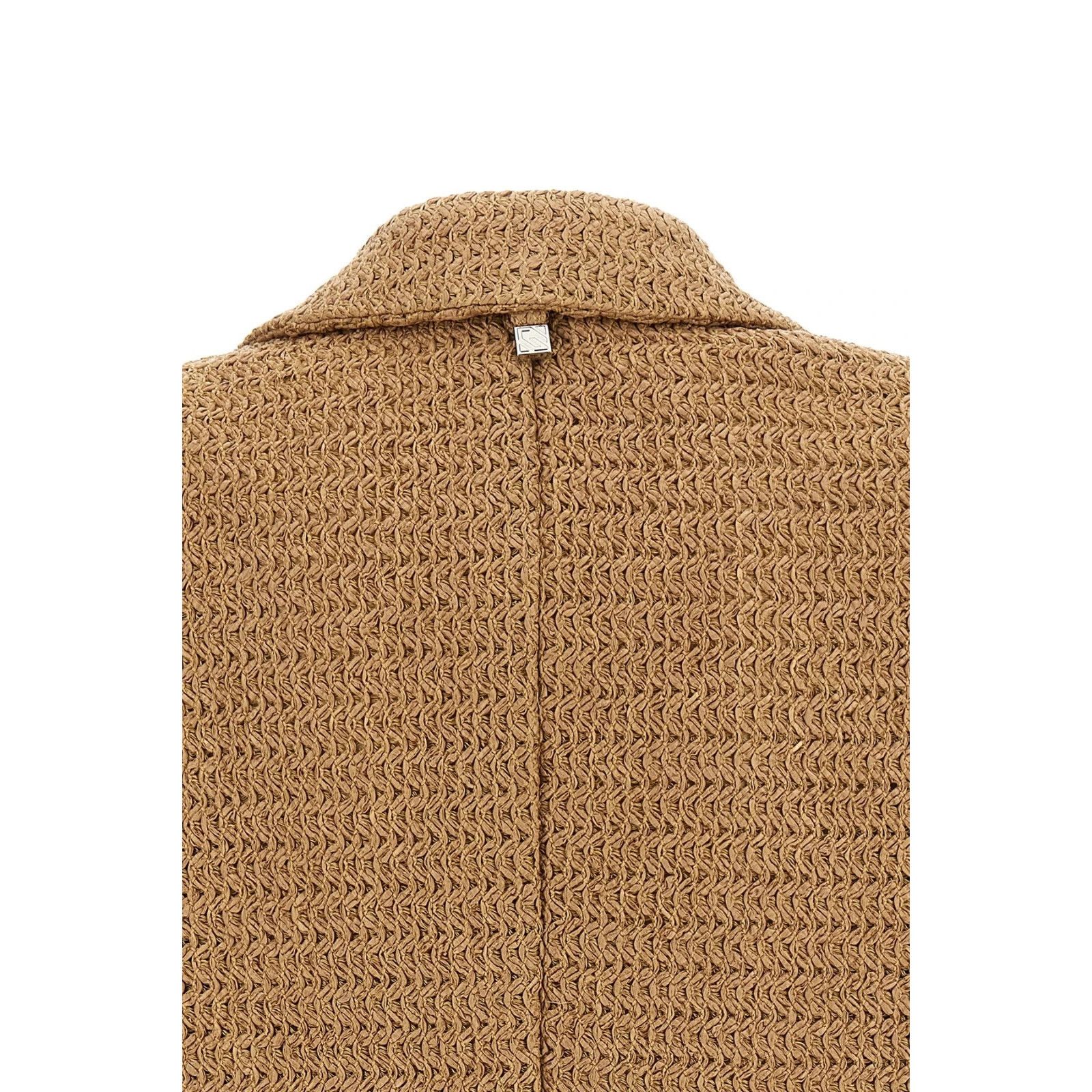 Other GIUSEPPE DI MORABITO Braided Beige Oversized Raffia Blazer N Size XS / US 0-2 / IT 36-38 - 5 Thumbnail