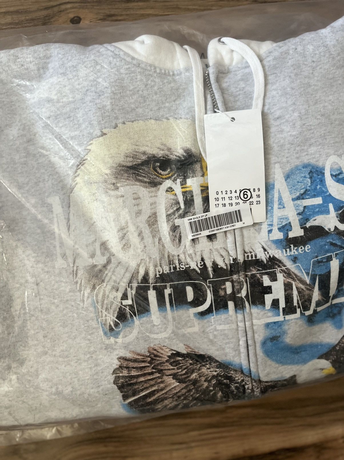 Maison Margiela × Supreme Supreme MM6 Mason Margiela Eagle Zip Up Hooded Sweatshirt Size US M / EU 48-50 / 2 - 3 Thumbnail