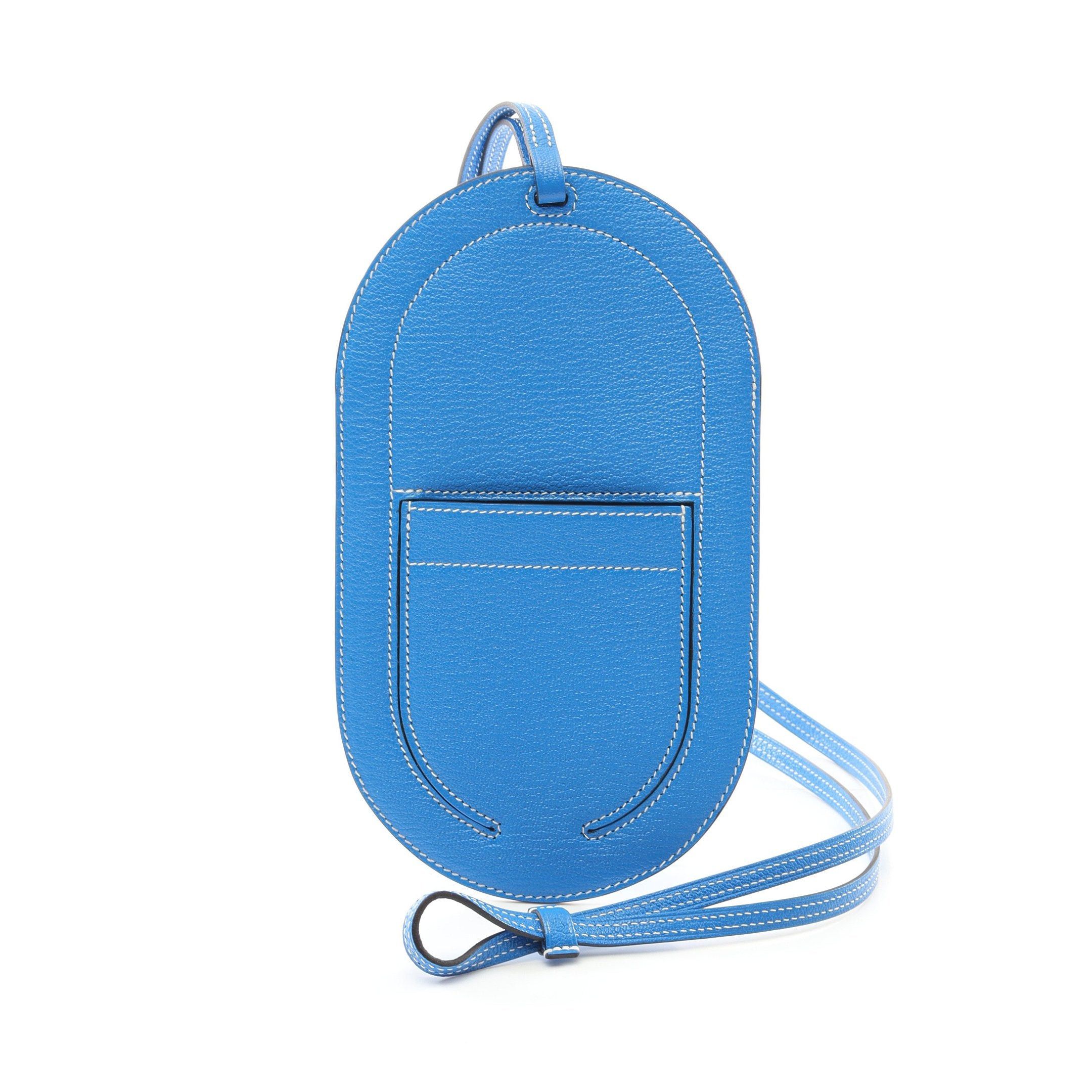 Hermes Hermes In The Loop Too Go Gm Verso Blue Hydra Smartphone Case Chevre With Strap U Stamp Size ONE SIZE - 1 Thumbnail