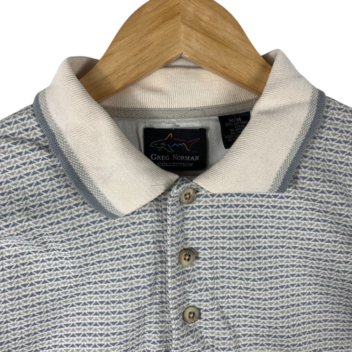 Greg Norman Vintage GREG NORMAN stripe design polo tee Size US M / EU 48-50 / 2 - 5 Thumbnail