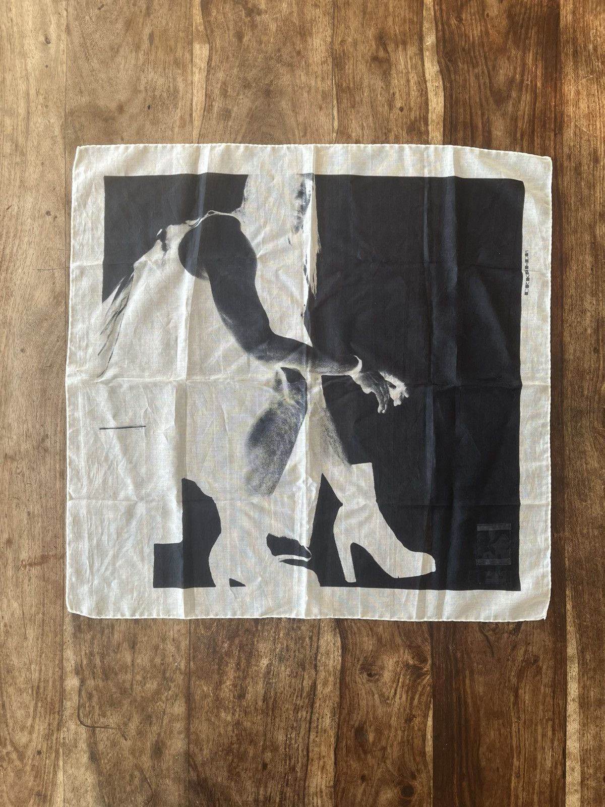 Rick Owens Drkshdw Rare 2013 Rick Owens DRKSHDW Bandana / Pocket Square Size ONE SIZE - 2 Thumbnail