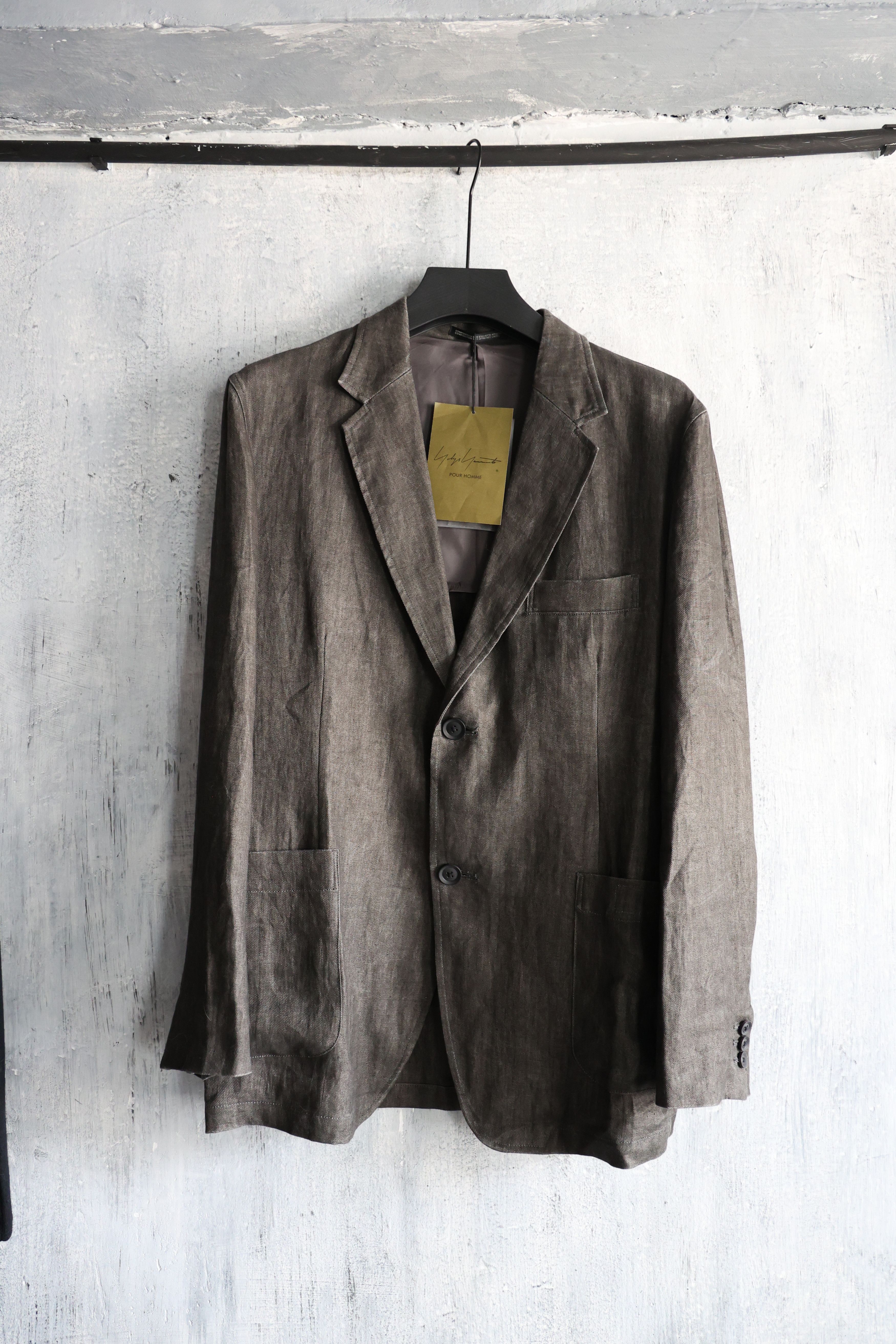 Yohji Yamamoto yohji yamamoto pour homme blazer jacket top linen Size US M / EU 48-50 / 2 - 1 Thumbnail
