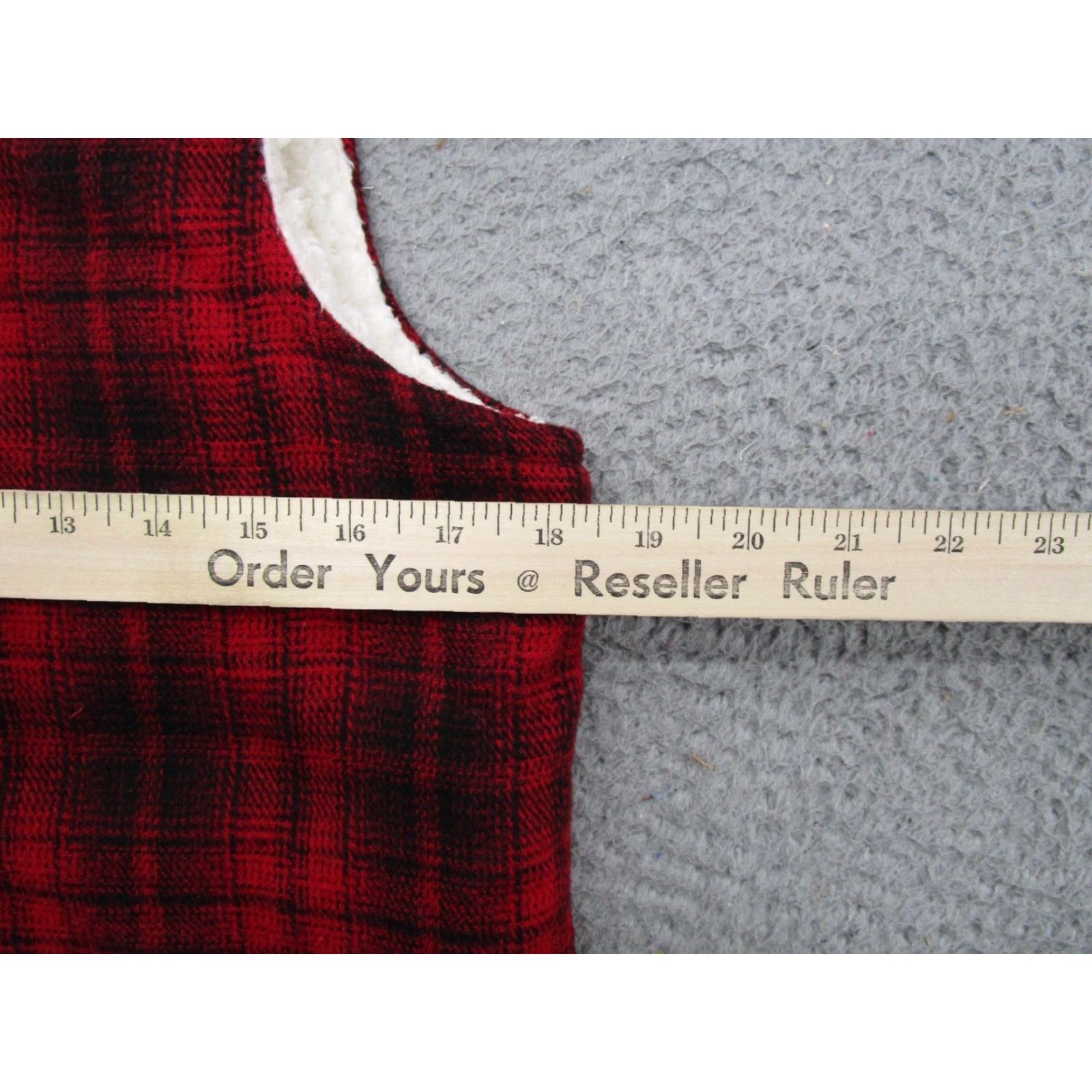 Vintage Maurices Vest Women's Red Buffalo Plaid Zip Up Lined XS Polyester Mid-Length Outdoor Pockets Size XS / US 0-2 / IT 36-38 - 5 Thumbnail