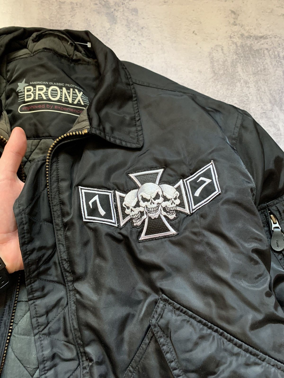 Vintage Vintage Bad Boys CWU Bomber Skull Pilot Jacket Size US XL / EU 56 / 4 - 5 Thumbnail