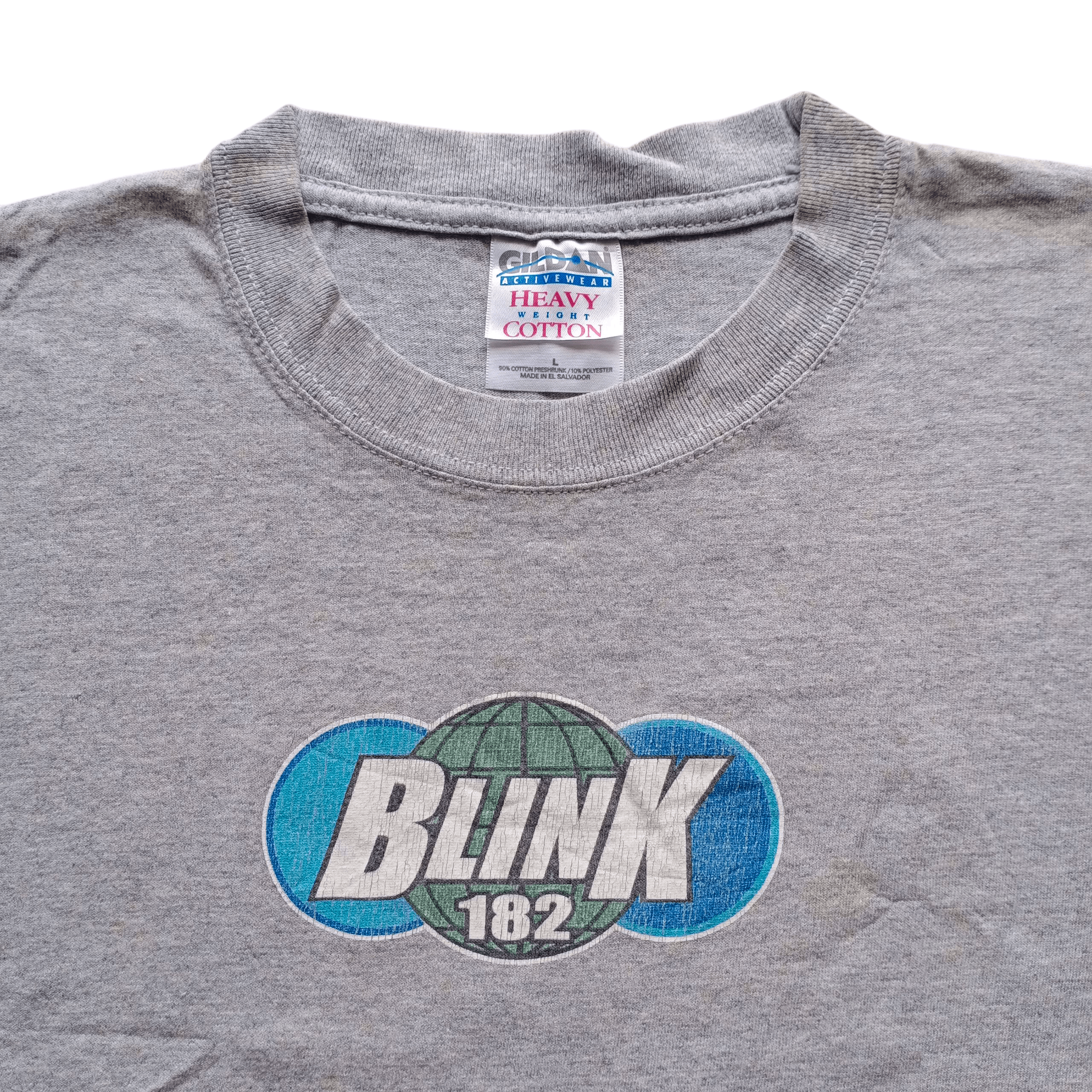 Band Tees Vintage Y2K Blink 182 World Tour 2000 gildan cotton blend Size US L / EU 52-54 / 3 - 1 Thumbnail