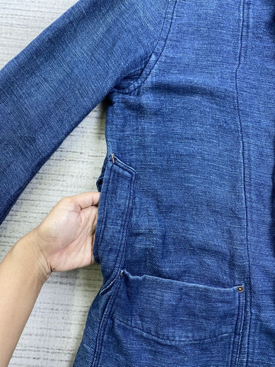 Indigo × Japanese Brand Vintage Stonewold Indigo Long Denim Jacket Size US M / EU 48-50 / 2 - 10 Thumbnail