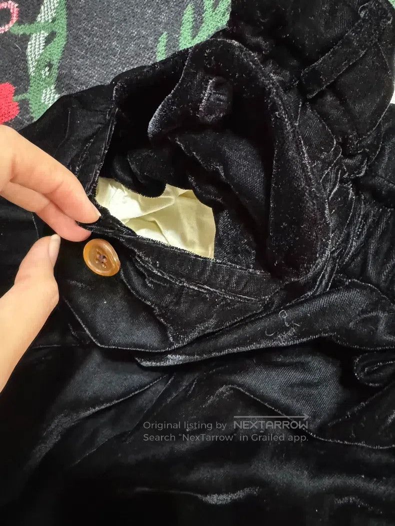 Comme des Garcons Comme Des Garcons size XS Antique Velvet Flower Bud High W Size 22" - 7 Thumbnail