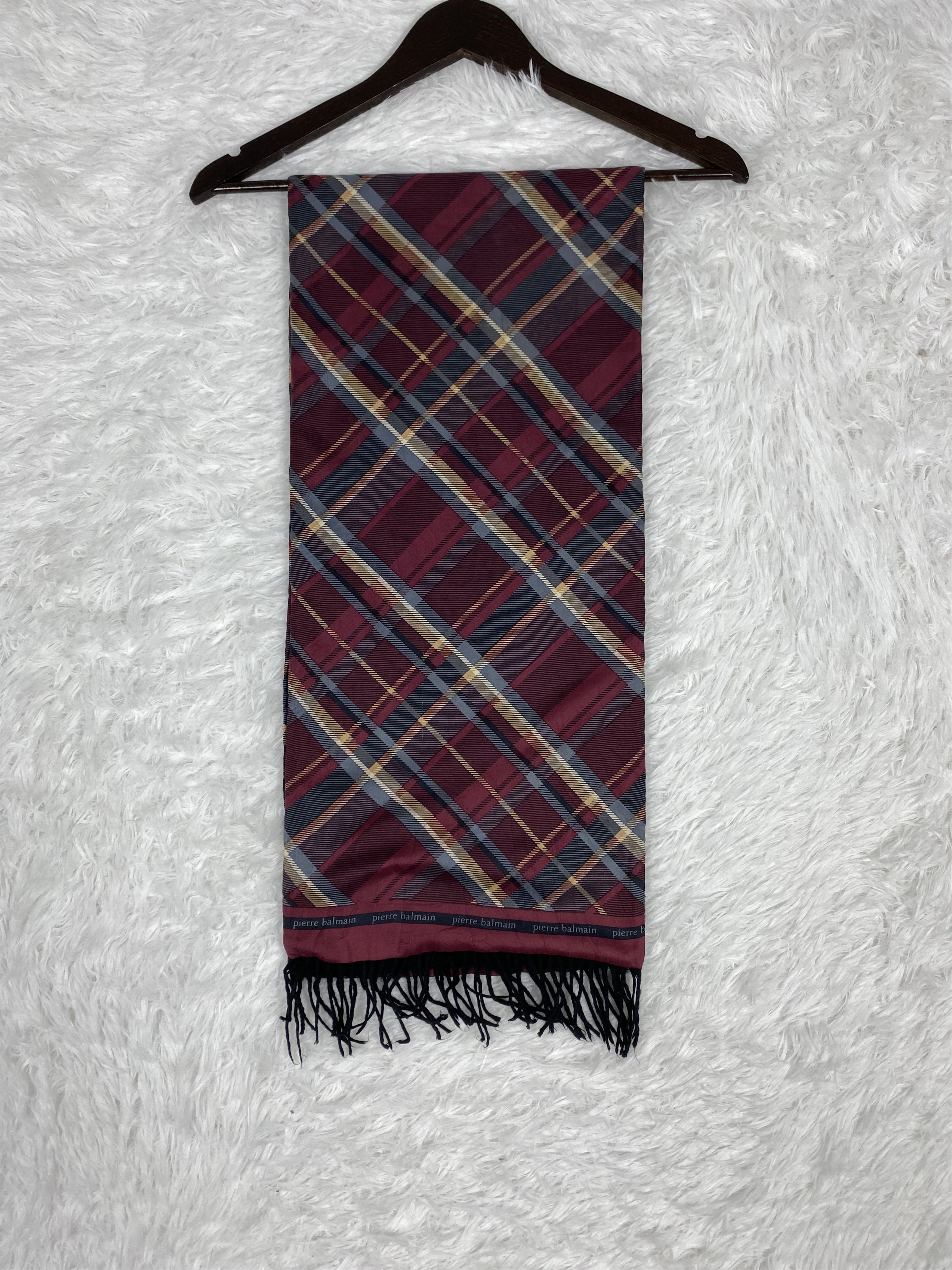Pierre Balmain Vintage Pierre Balmain Scarf / Muffler Neckwear PM0111 Size ONE SIZE - 7 Thumbnail