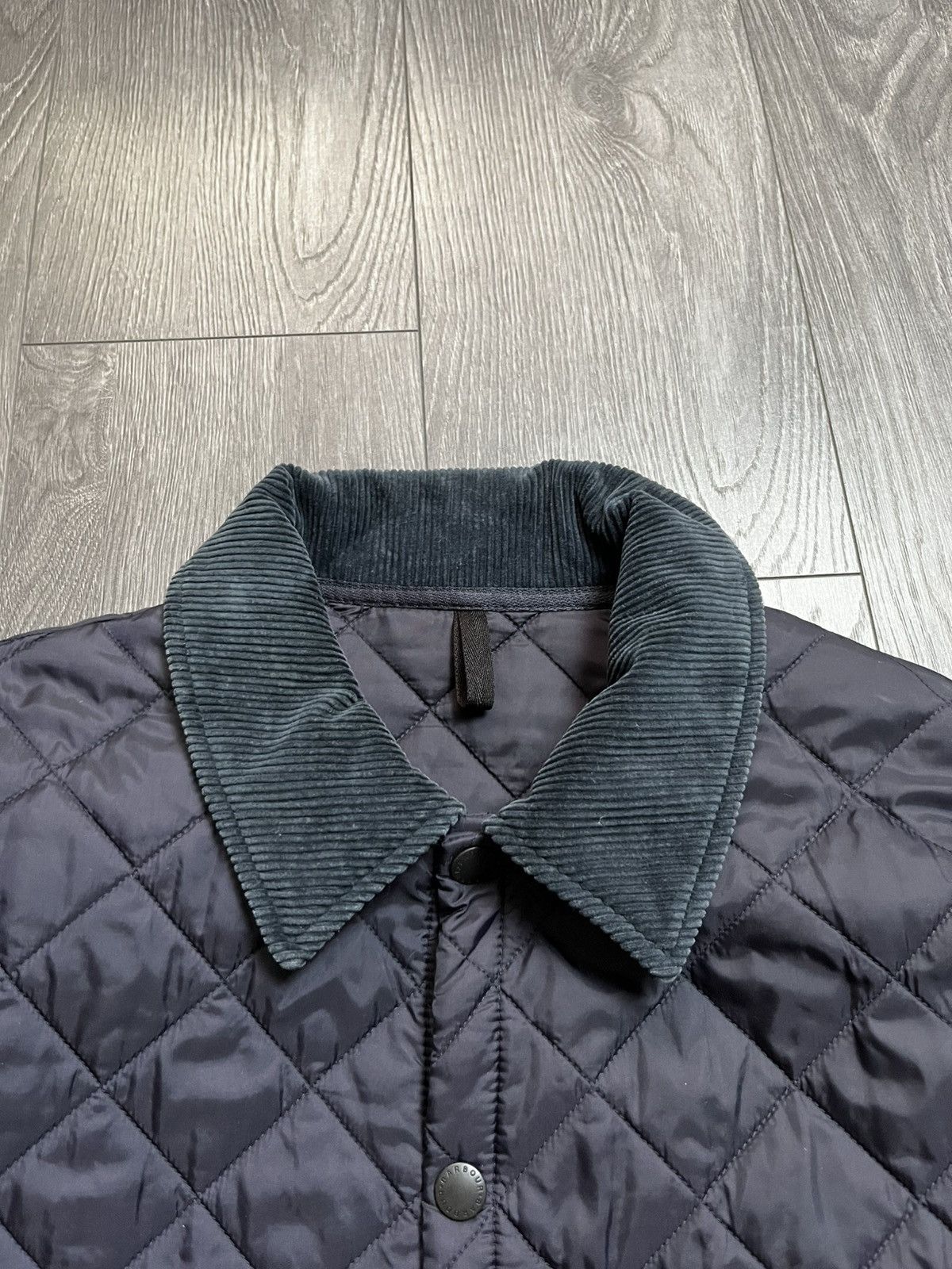 Barbour Barbour Liddesdale Quilted Jacket Corduroy Navy Black Size M Size US M / EU 48-50 / 2 - 3 Thumbnail