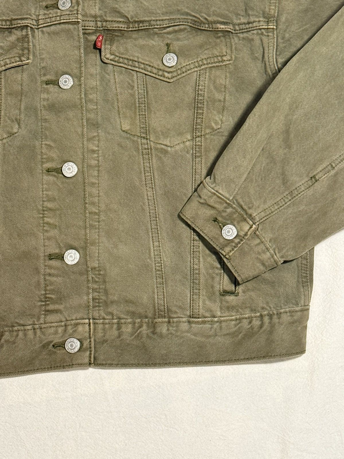 Levi's New Green Denim Jacket Levi’s Size S / US 4 / IT 40 - 3 Thumbnail