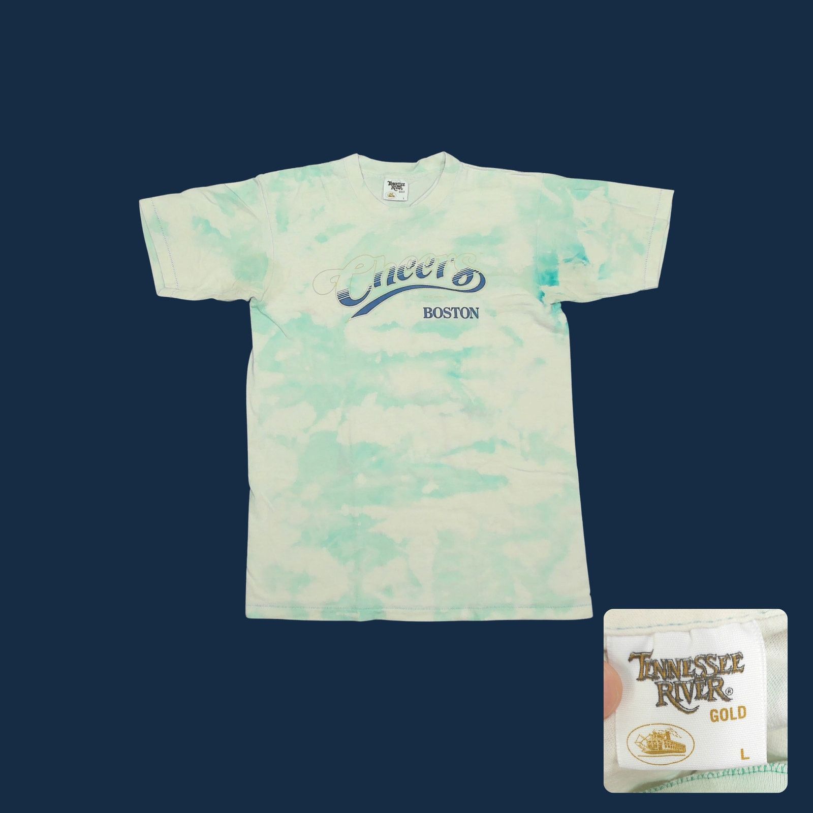 Vintage 1996 Cheers Tie Dye Single Stitch XL Size US XL / EU 56 / 4 - 1 Thumbnail