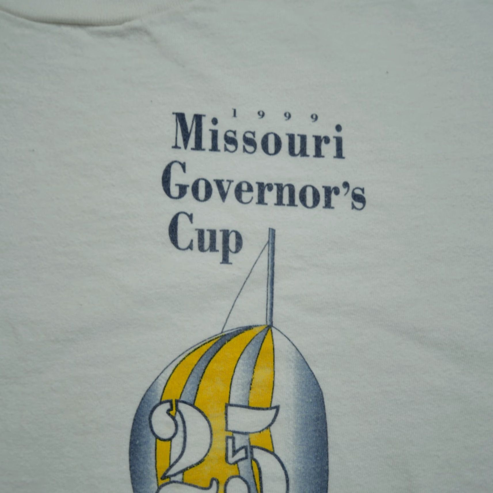 Hanes VINTAGE Missouri Governors Cup Adult Large White Yacht Sailing 1999 90s Nike Shirt Mens L White 1990s? Size US L / EU 52-54 / 3 - 2 Thumbnail