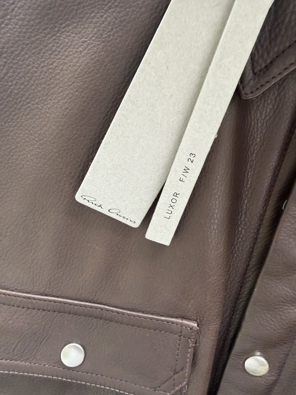 Rick Owens PADDED CALF LEATHER OUTERSHIRT Size US XL / EU 56 / 4 - 6 Thumbnail