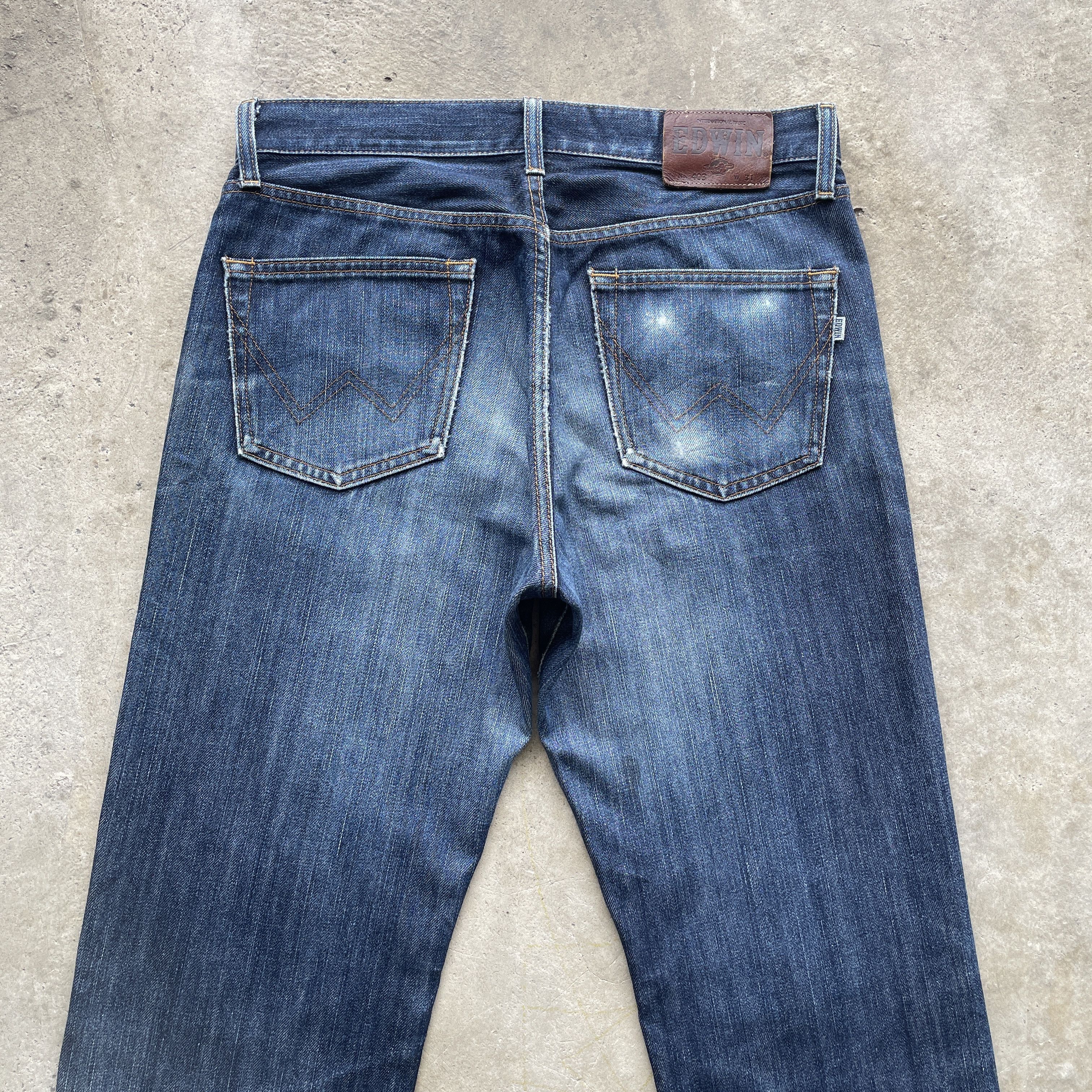 Edwin W32x29 Vintage Edwin Jeans Distressed Denim Faded Pants Size US 32 / EU 48 - 10 Thumbnail