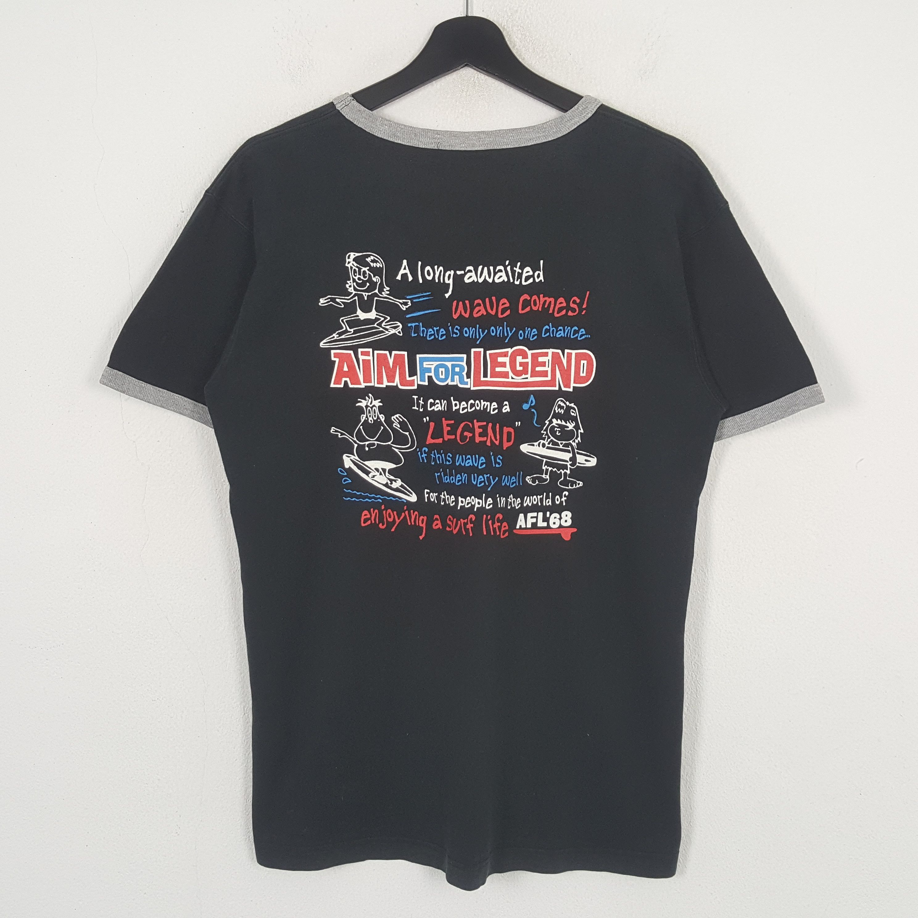 Vintage Aim For Legend Surfing Style Tshirt C276N68 Size US M / EU 48-50 / 2 - 3 Thumbnail