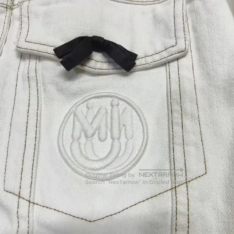 Miu Miu Miu Miu White Denim Jacket for Women . Size XL / US 12-14 / IT 48-50 - 3 Thumbnail