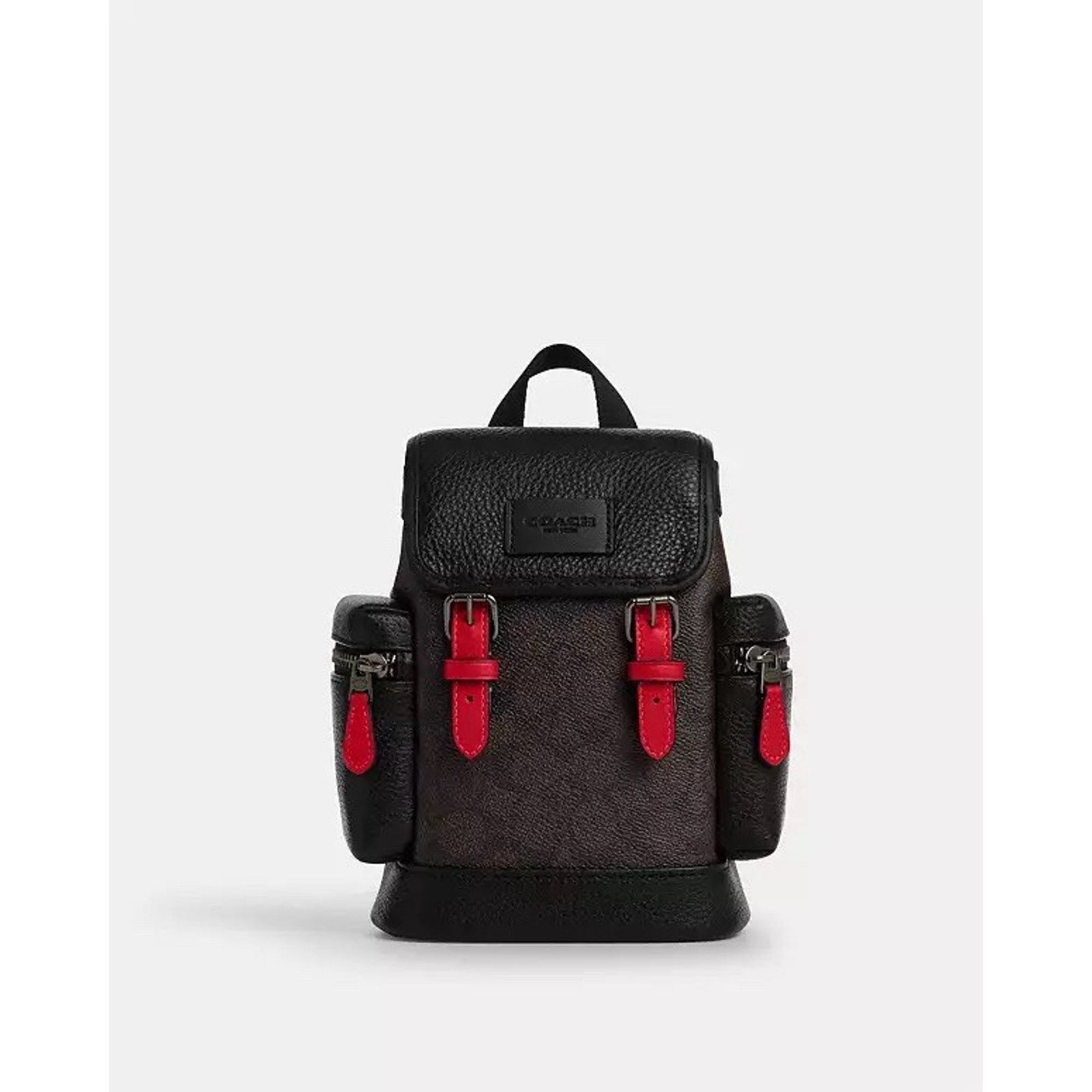 Coach NWT Coach Sprint Sling Pack Walnut/Bold Red CCE85 Size ONE SIZE - 7 Thumbnail