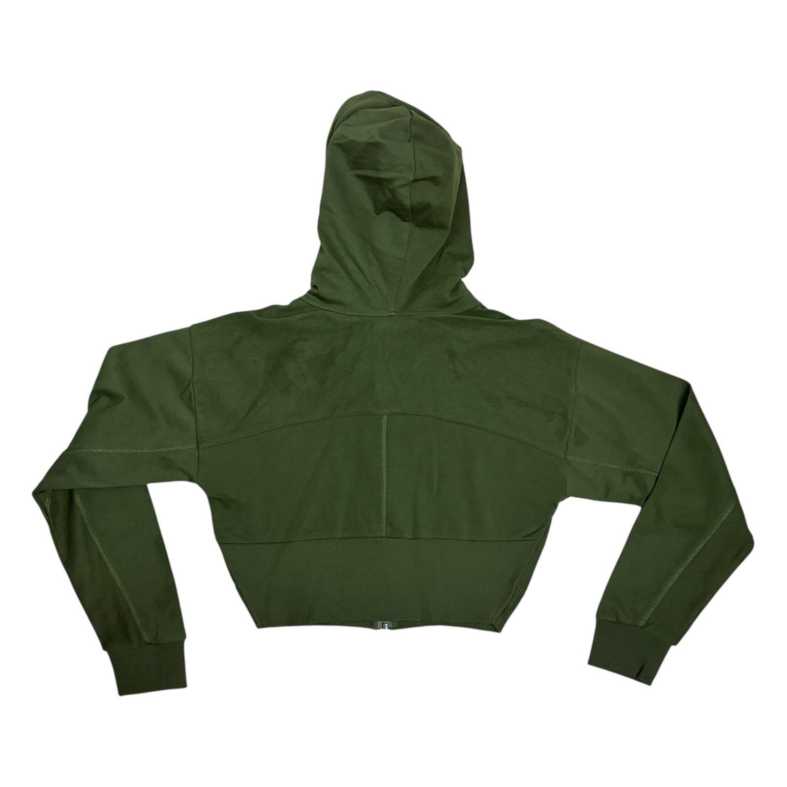 Gymshark GYMSHARK Cropped Green Gym Full Zip Hoodie Sweater Small Size S / US 4 / IT 40 - 4 Thumbnail