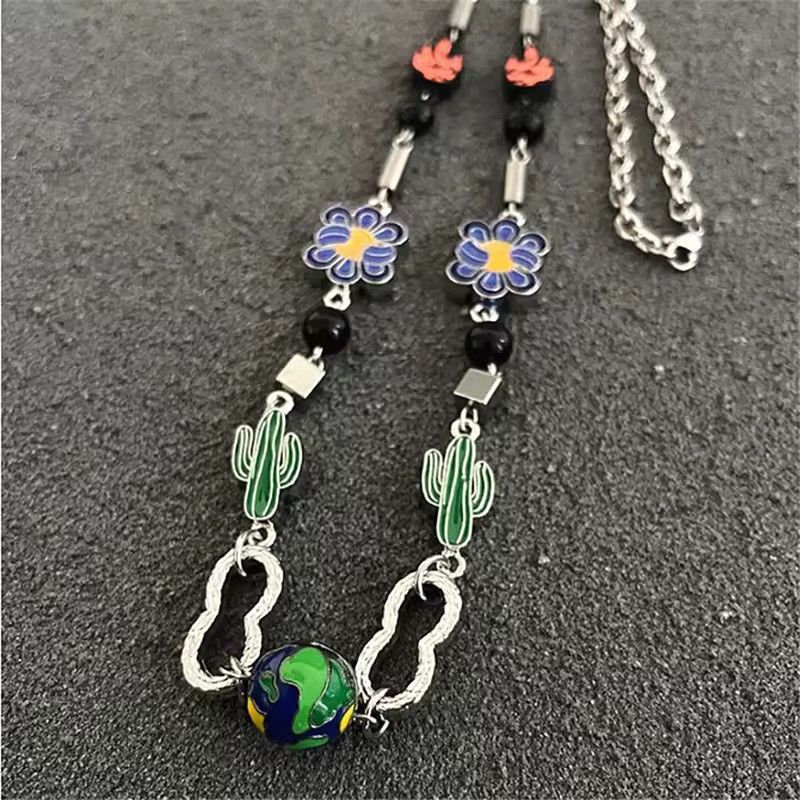 Jewelry Retro Punk Stainless Steel Chain Minimal Pendant in Silver, Men's