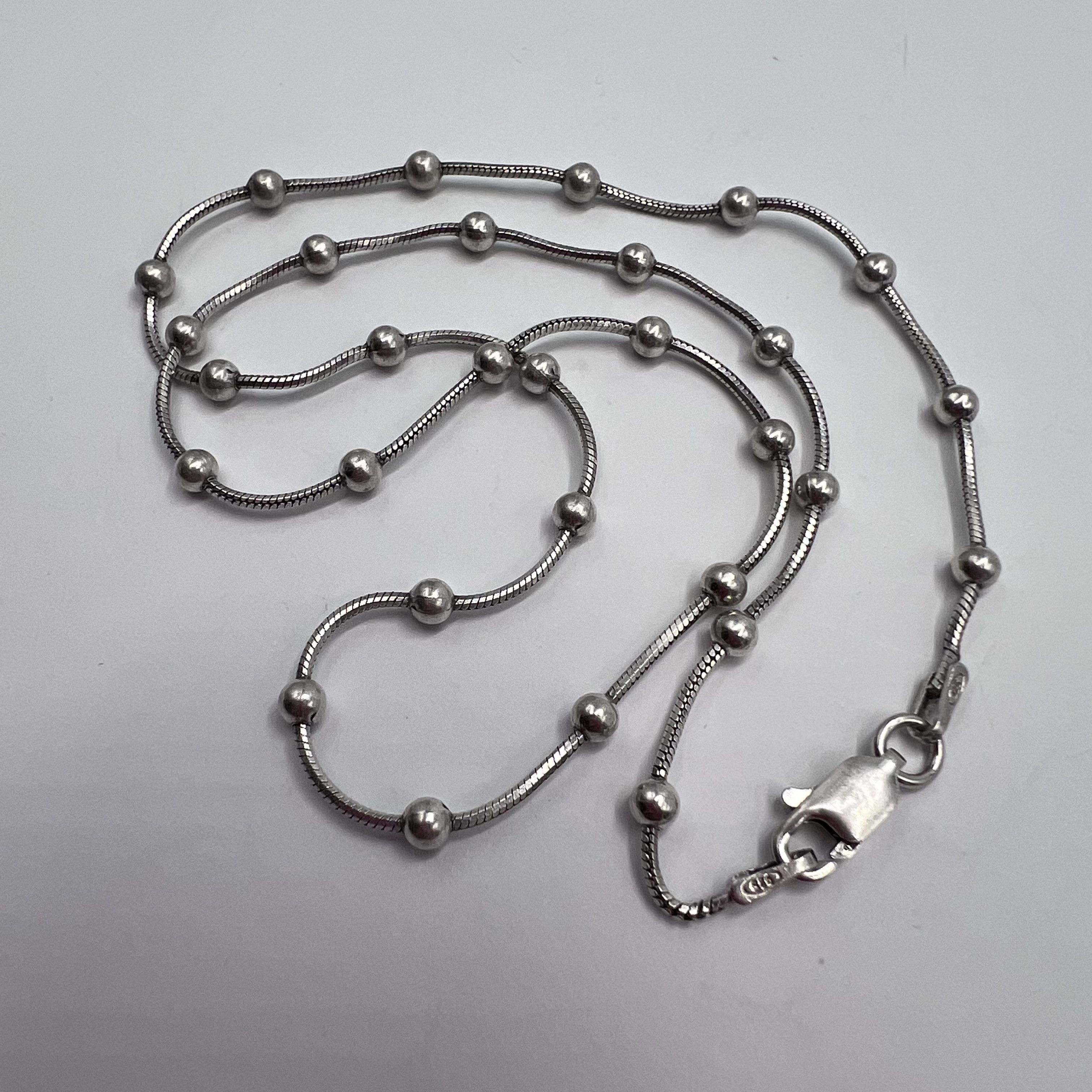 Sterling Silver Vintage Sterling Silver 925 Chain Necklace Women 5.33gr Size ONE SIZE - 4 Thumbnail