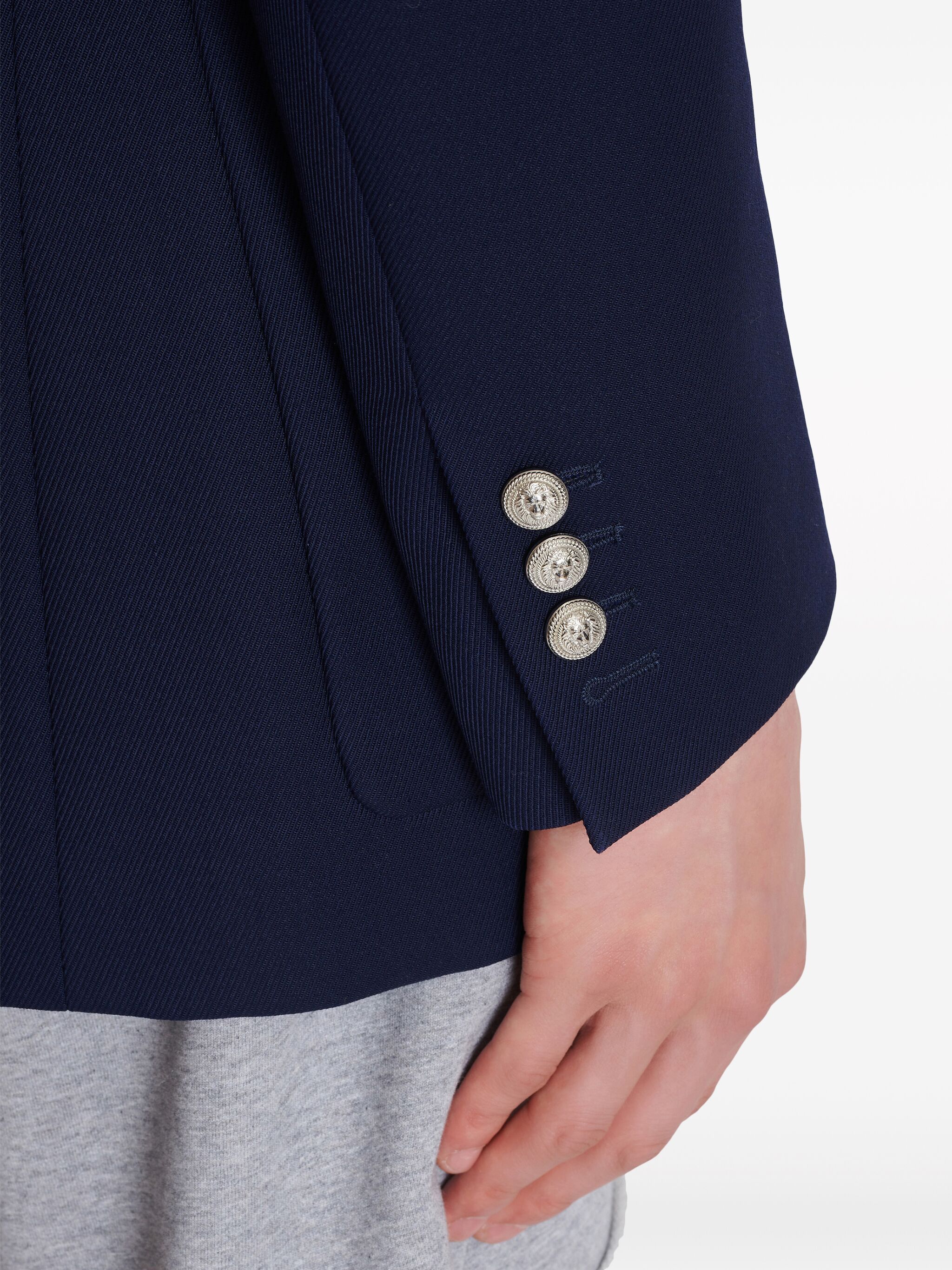 Balmain o1s1wg110125 Monogram Blazer in Blue Size US S / EU 44-46 / 1 - 7 Thumbnail