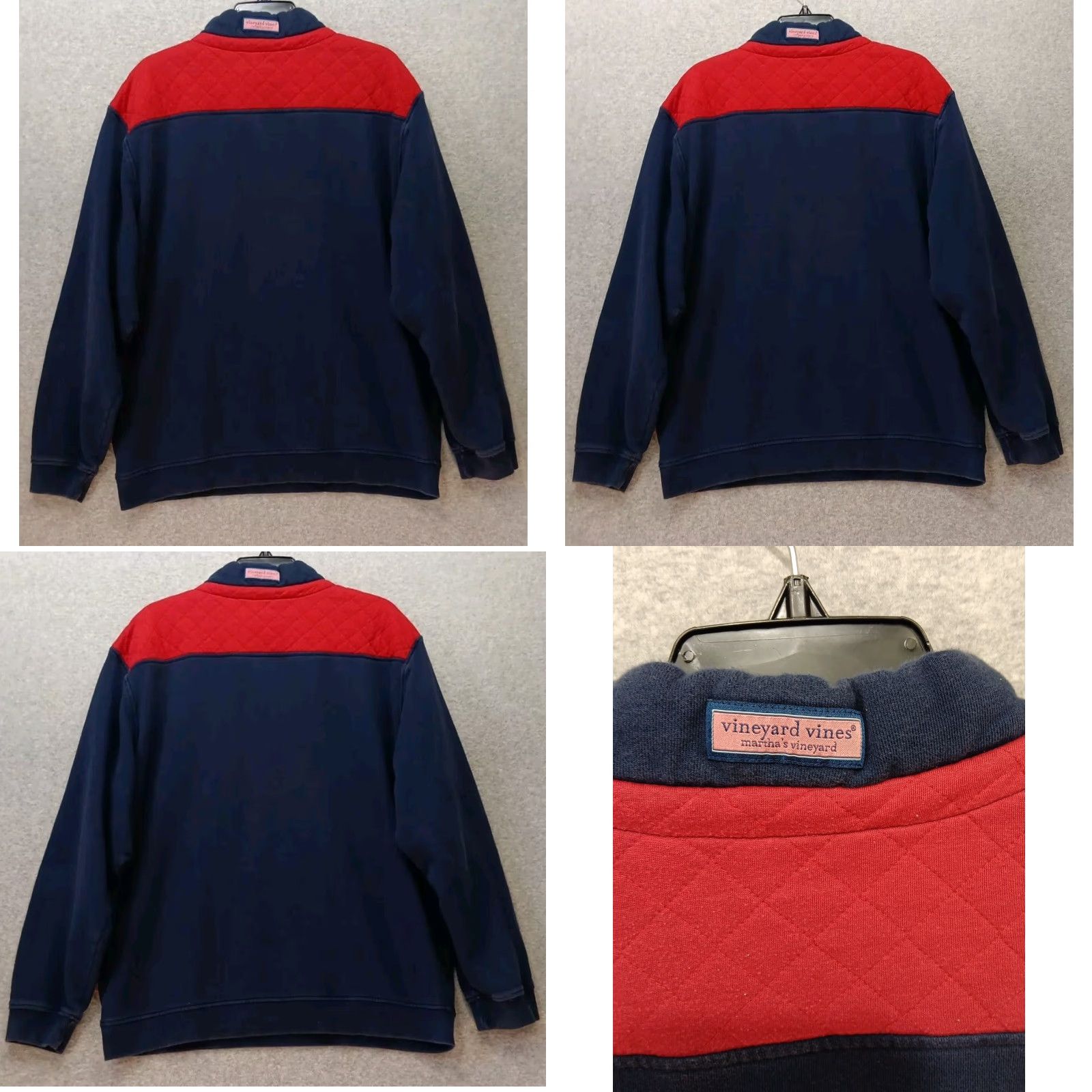 Vineyard Vines Vineyard Vines 1/4 Zip Sweatshirt Sweater Mens XL Blue Size US XL / EU 56 / 4 - 8 Thumbnail