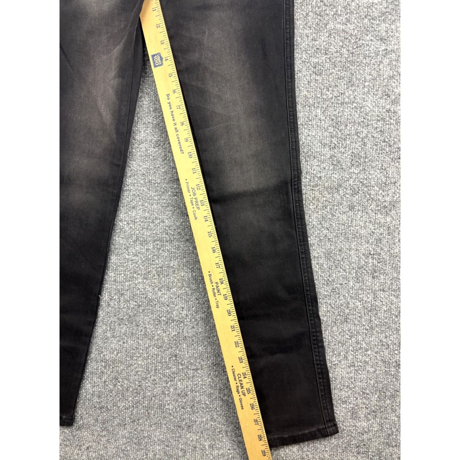 Denime Bridge by Gly Womens Mid Rise Ankle Skinny Jeans 25 Charcoal Wash Denim Slim Stretch Pockets 5-Pocket Size 42" / US 20 - 5 Thumbnail