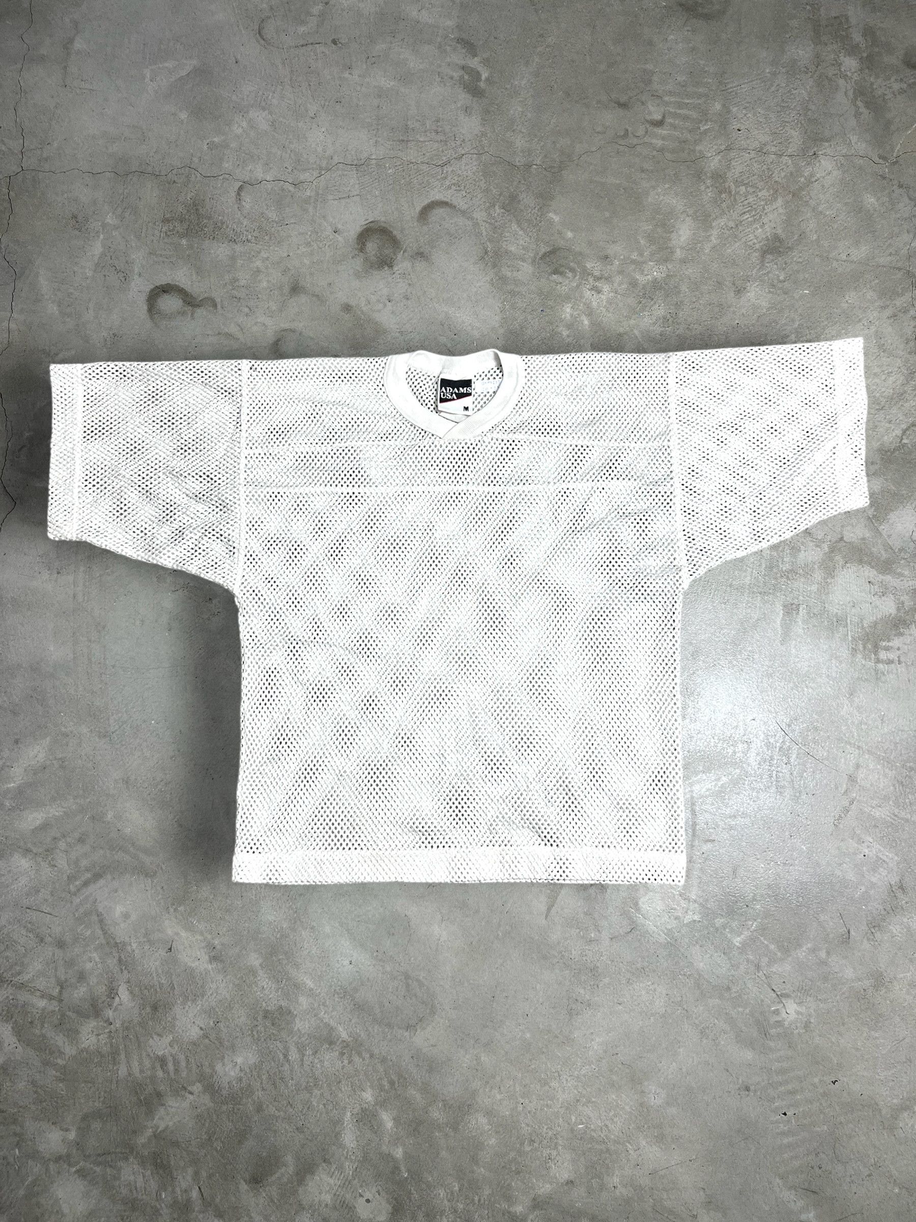 Vintage Y2K Vintage Adams USA Silver Mesh Jersey (M) GTME639 Size US M / EU 48-50 / 2 - 1 Thumbnail