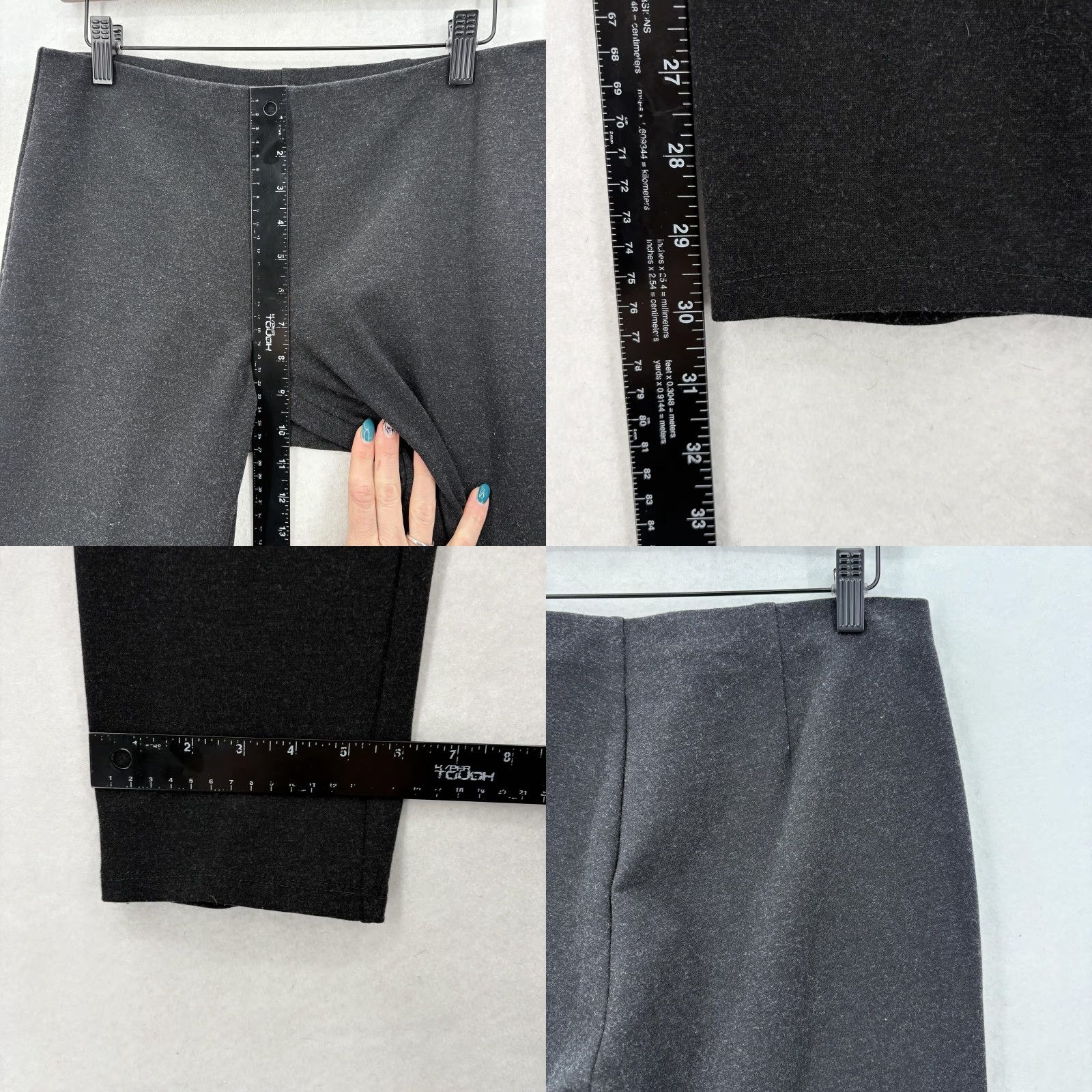 Eileen Fisher Eileen Fisher Pants Womens Small Gray Ponte High Rise Ankle Leggings Stretch Size 28" / US 6 / IT 42 - 8 Thumbnail