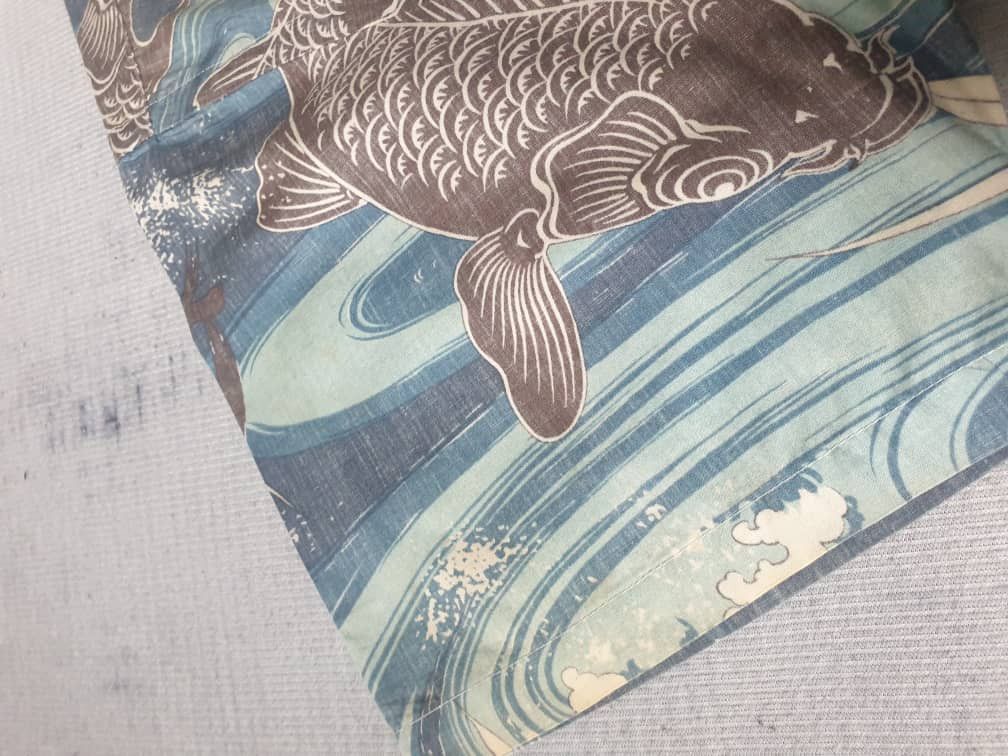 Sugar Cane 💥Sun surf fish koi yakuza Japanese pullover Hawaiian shirt Size US M / EU 48-50 / 2 - 5 Thumbnail