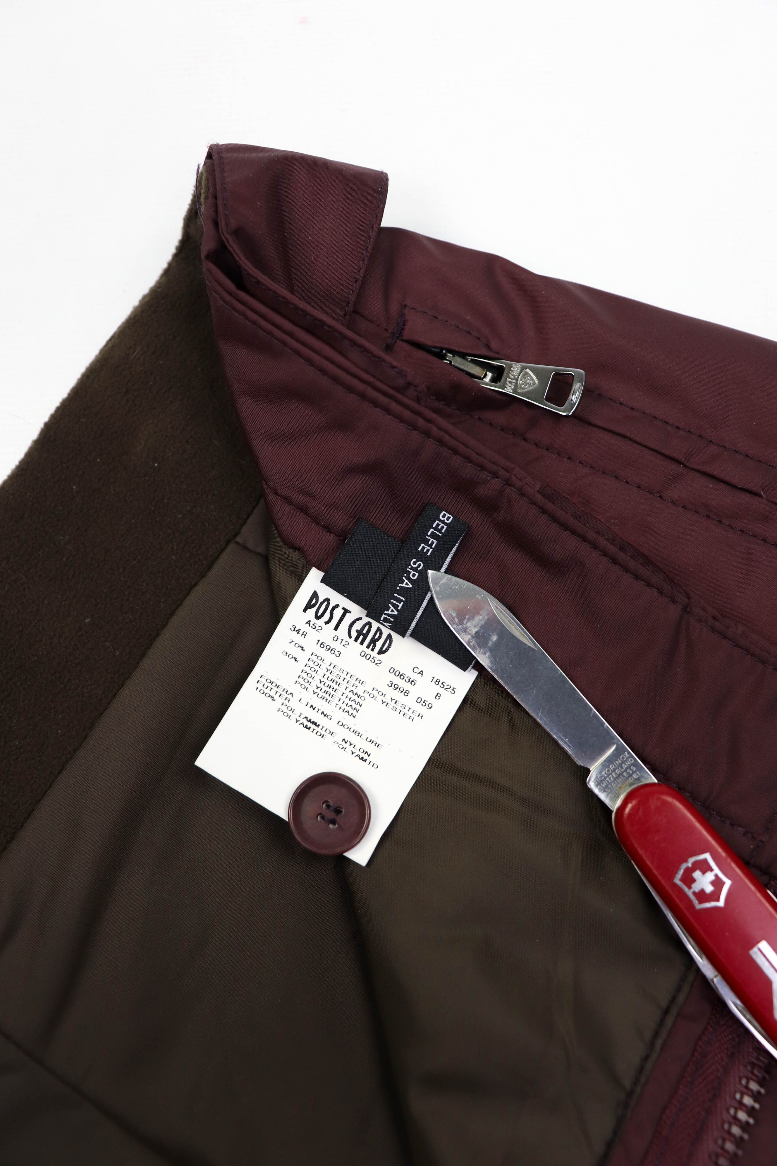 Other Post Card Burgundy Nylon Snow Ski Pants Size US 34 / EU 50 - 14 Thumbnail