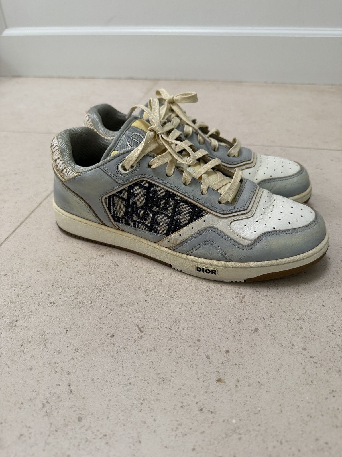 Dior DIOR - B27 low grey/white mens size 42 Size US 9.5 / EU 42-43 - 2 Thumbnail