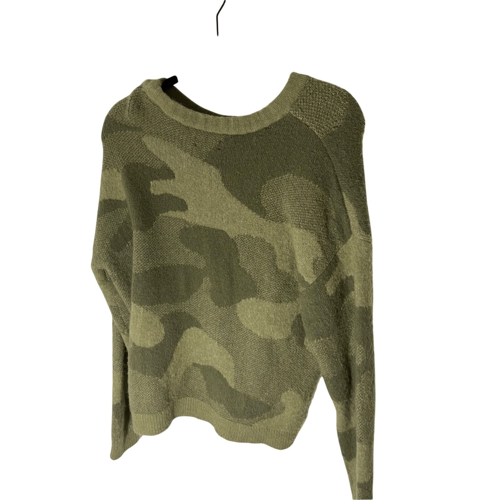 Lucky Brand Lucky Brand Green Camo Crew Neck Sweater Oversized Size S Size S / US 4 / IT 40 - 2 Thumbnail