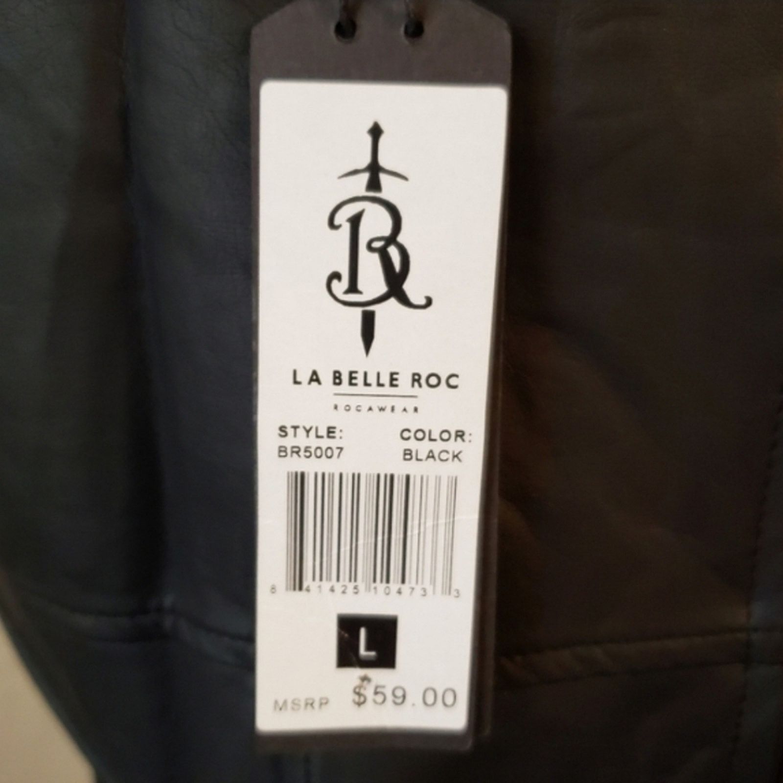 Rocawear LA BELLE ROC • VEGAN LEATHER COCKTAIL DRESS • Large NWT Size L / US 10 / IT 46 - 9 Thumbnail