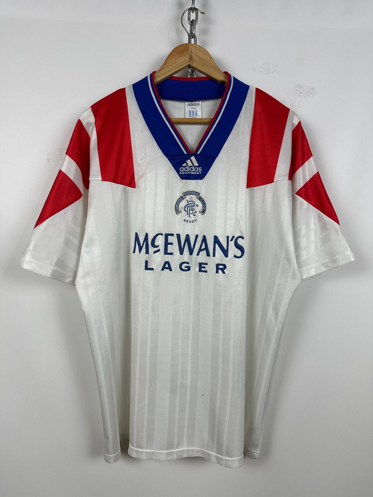 Adidas Vintage 1992/93 Adidas Glasgow Rangers Away Jersey Size US L / EU 52-54 / 3 - 1 Thumbnail