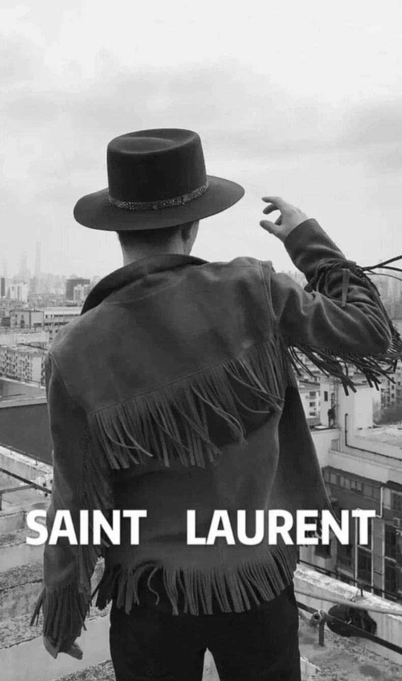 Saint Laurent Paris Saint Laurent Paris16 SS Suede Tassel Bat Jacket 2504-Next Size US M / EU 48-50 / 2 - 9 Thumbnail